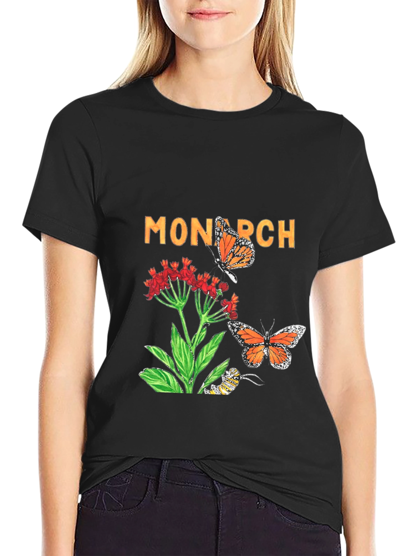 Monarch Butterfly Graphic Tee - Nature Lover T-Shirt