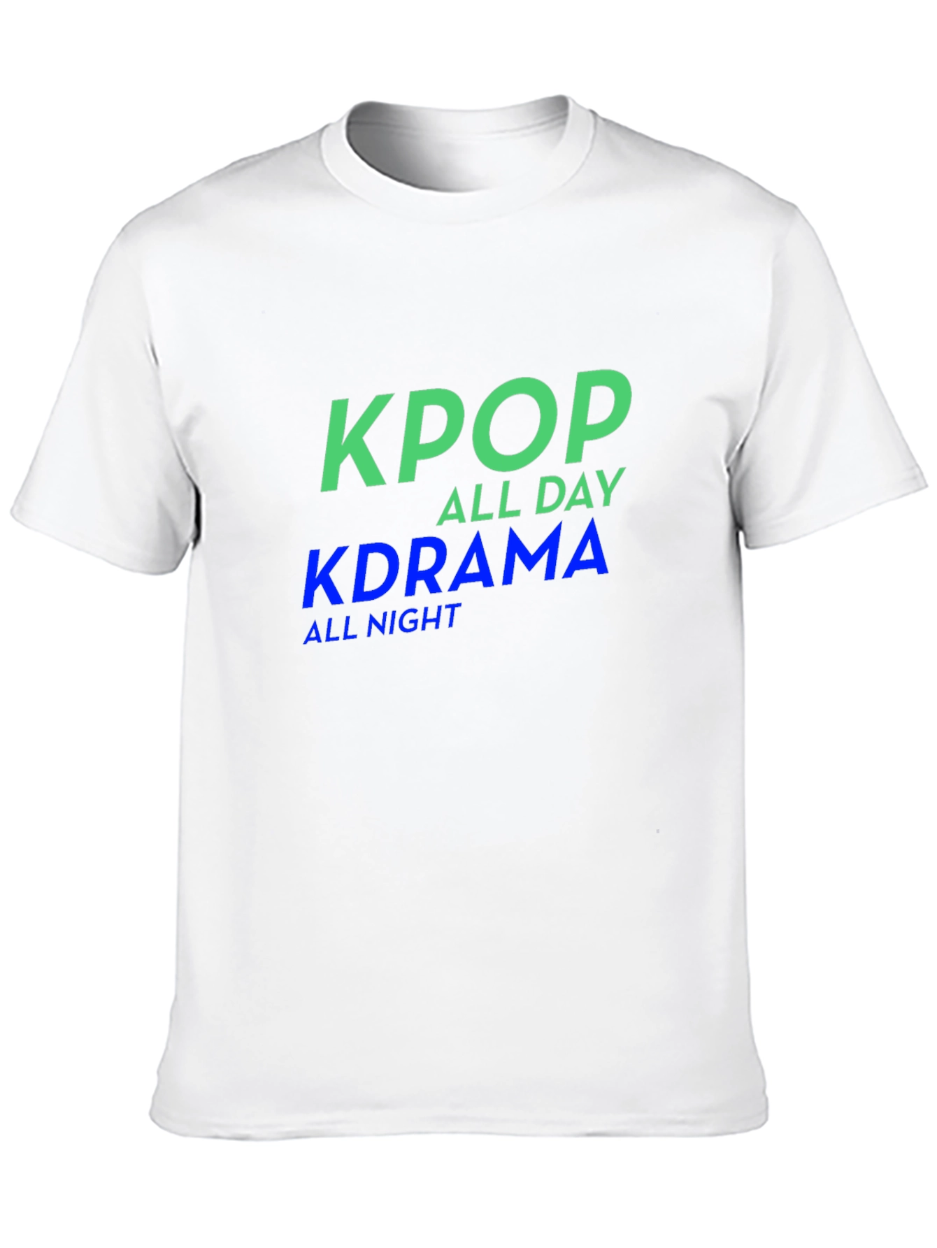 KPop All Day KDrama All Night Graphic T-Shirt