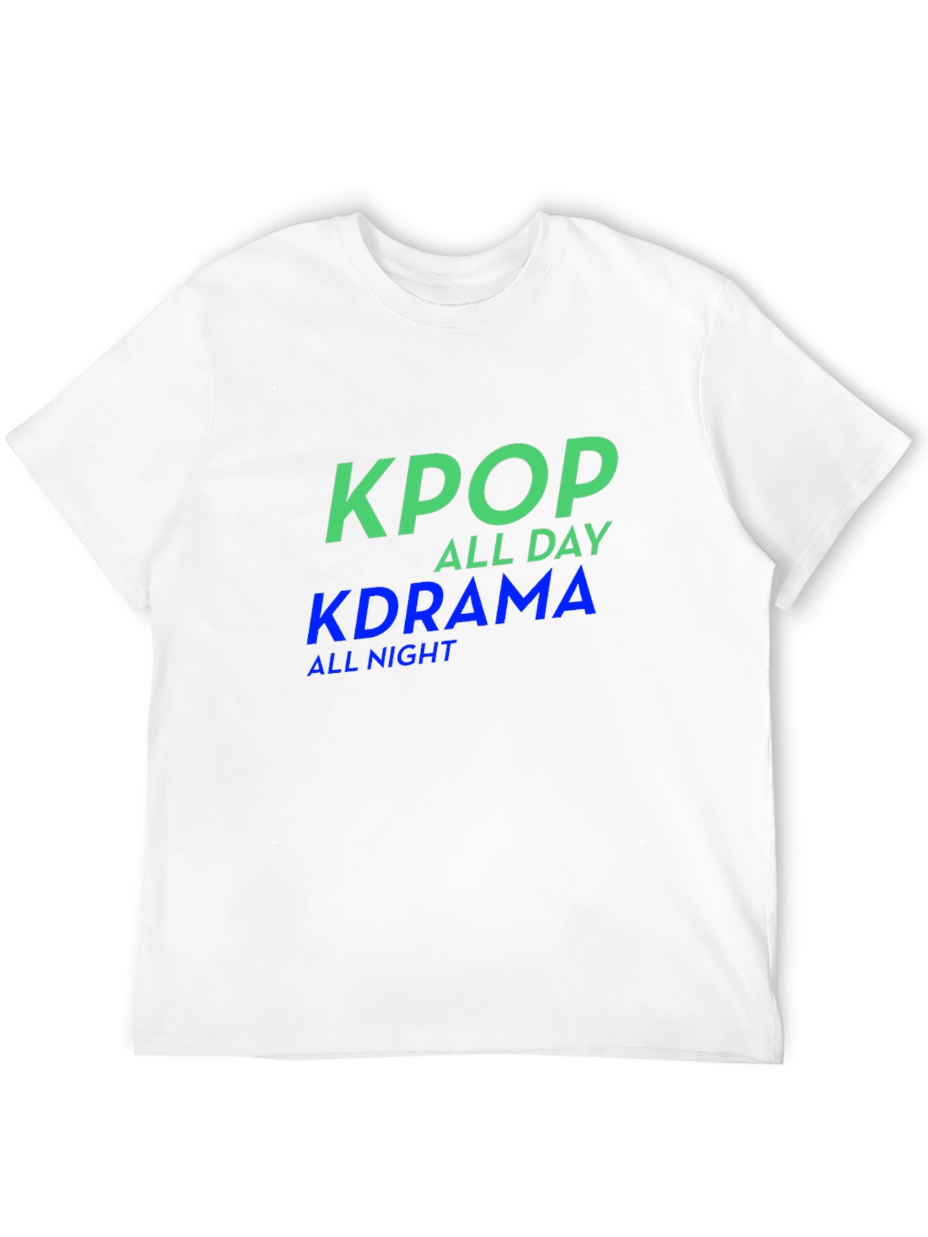 KPop All Day KDrama All Night Graphic T-Shirt