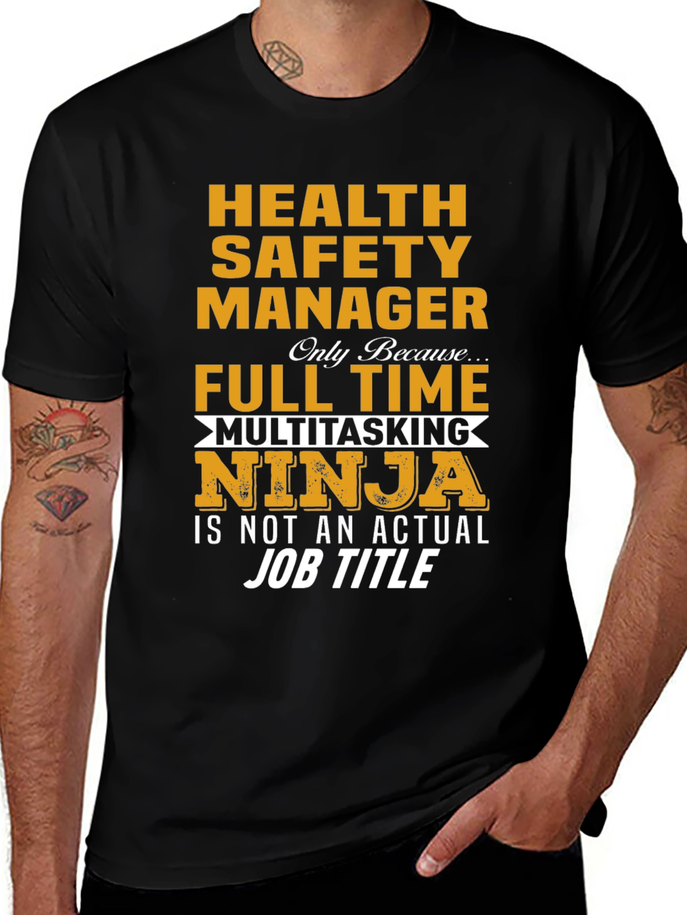 Health Safety Manager Multitasking Ninja T-Shirt