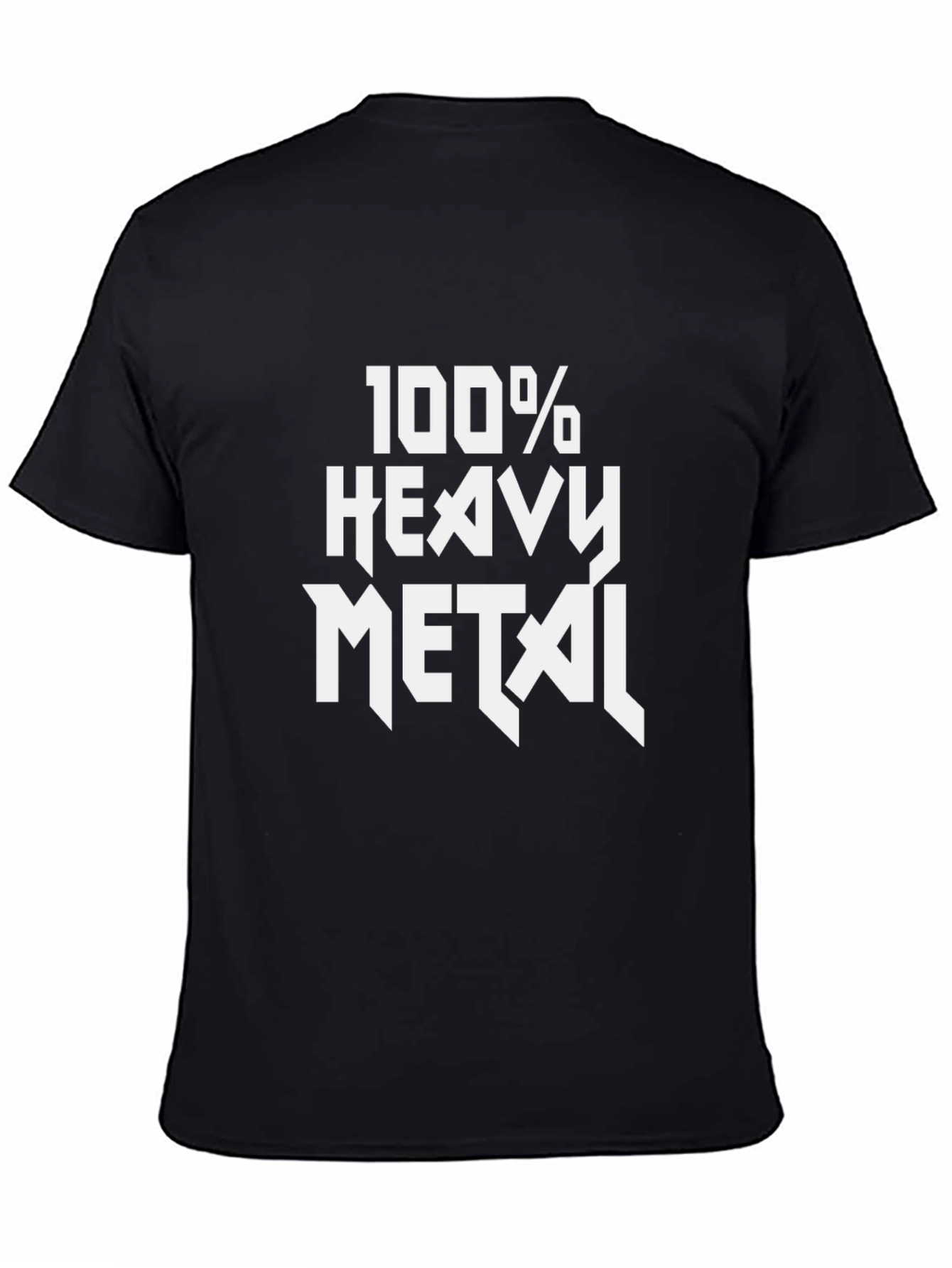 100% Heavy Metal Graphic Tee - Black