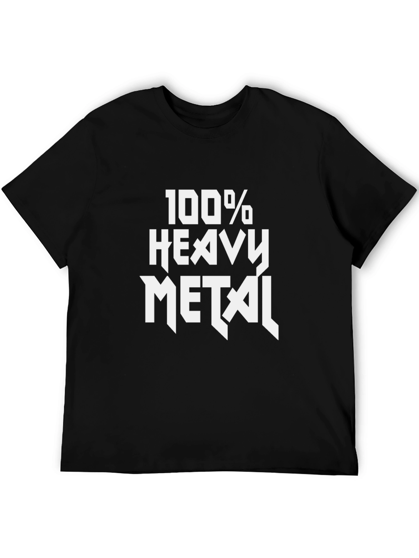 100% Heavy Metal Graphic Tee - Black