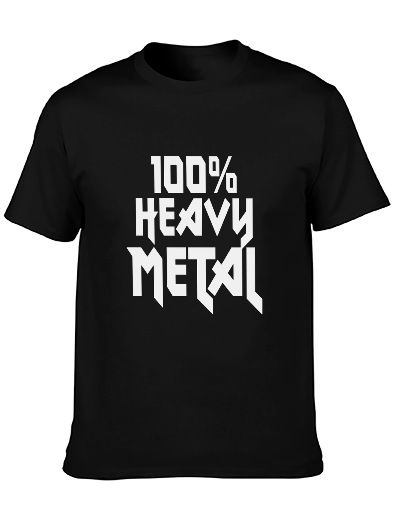 100% Heavy Metal Graphic Tee - Black