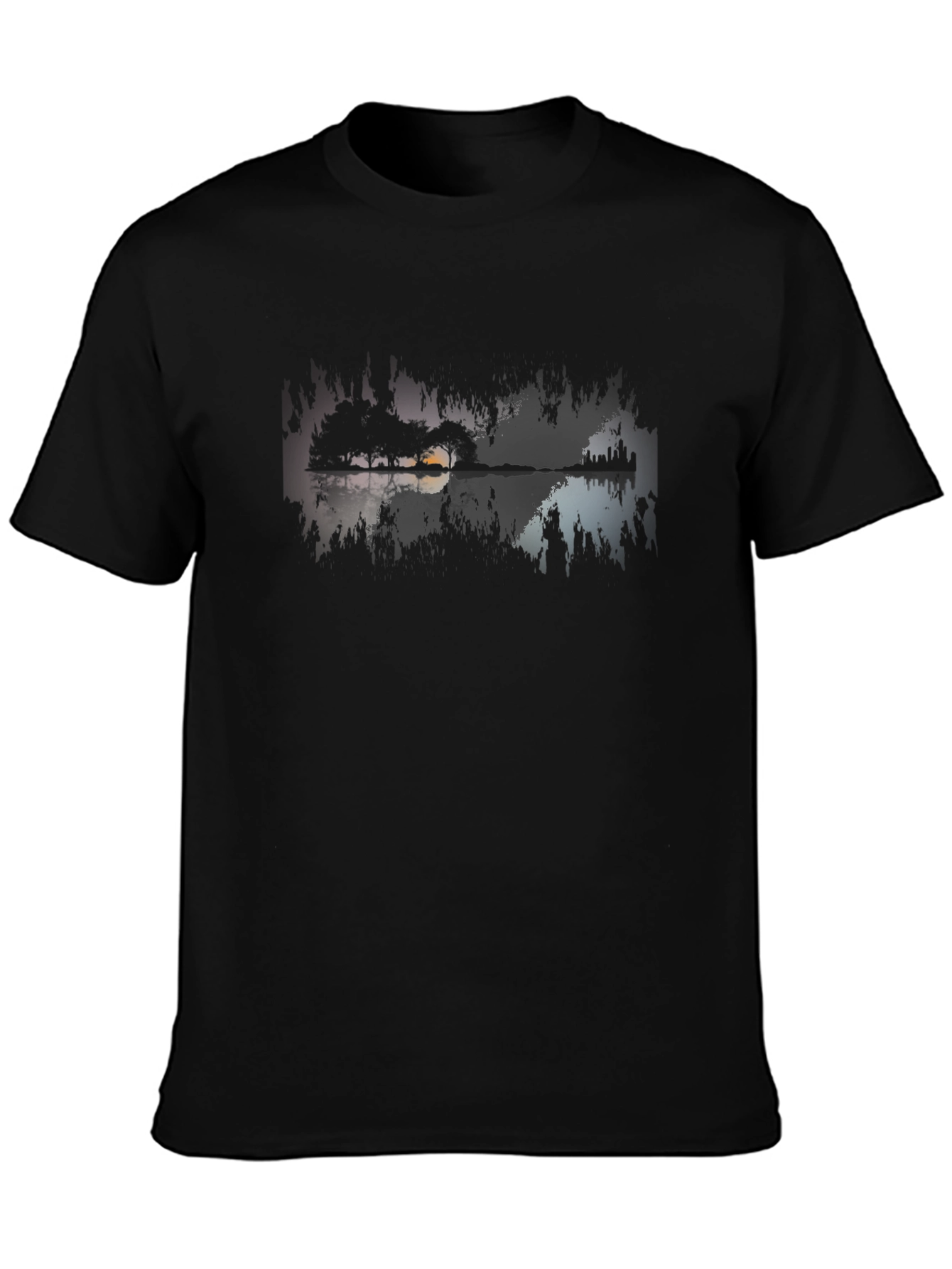 Nature Guitar Silhouette Black Tee