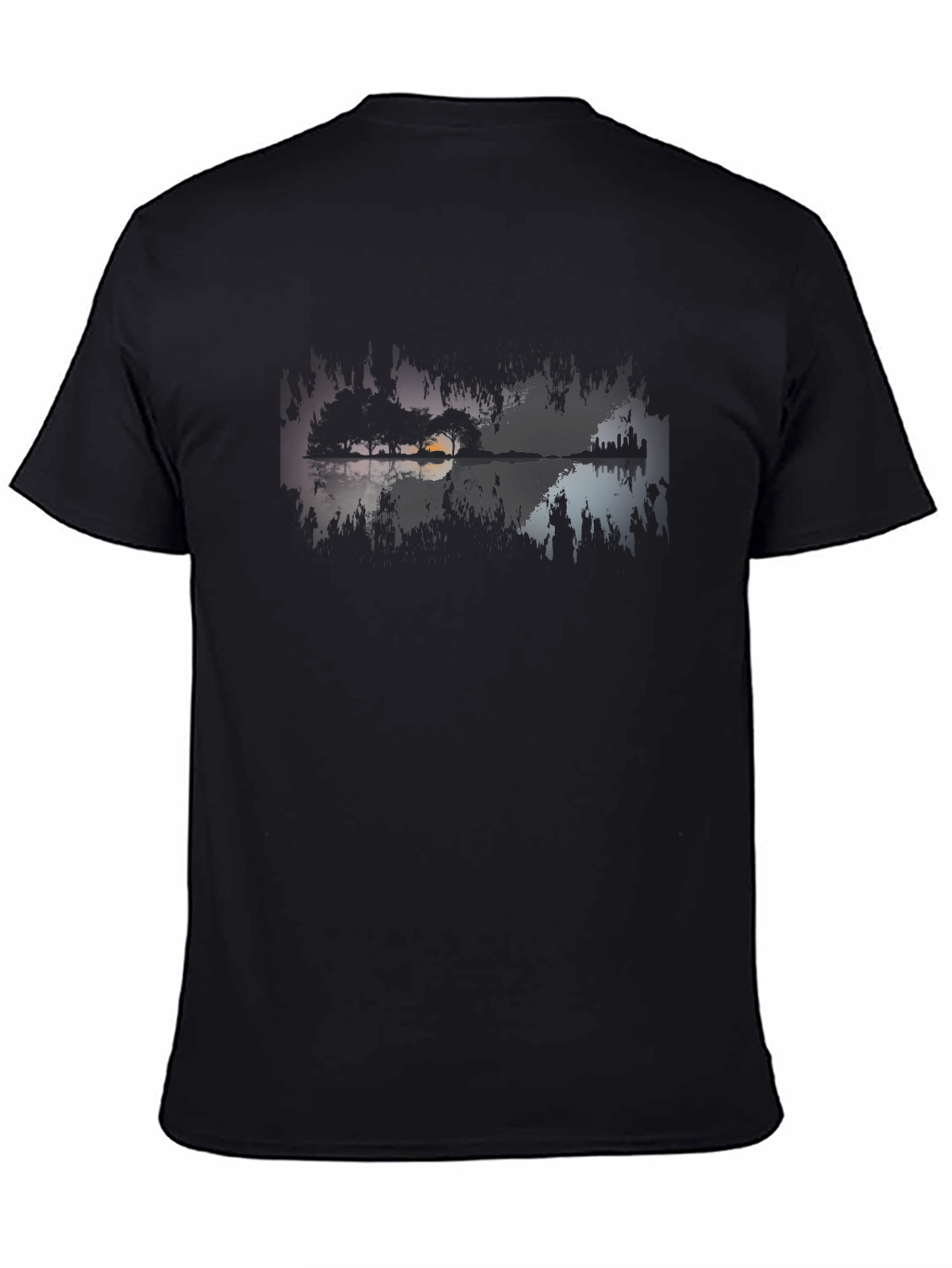Nature Guitar Silhouette Black Tee