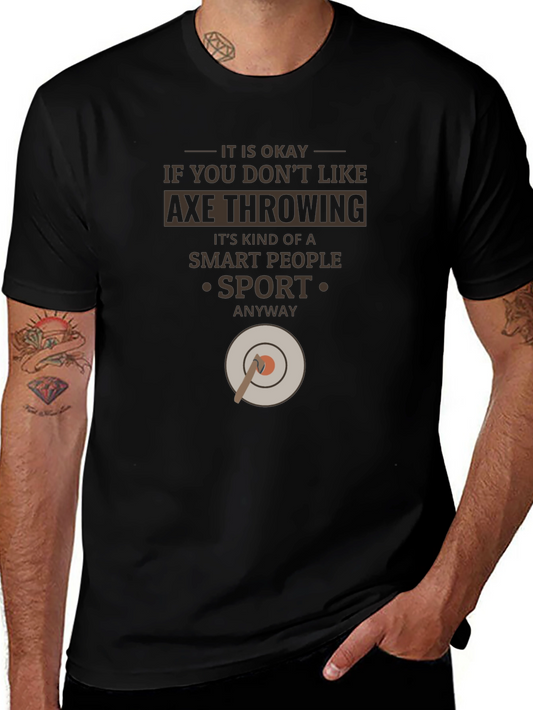 Axe Throwing Smart People T-Shirt