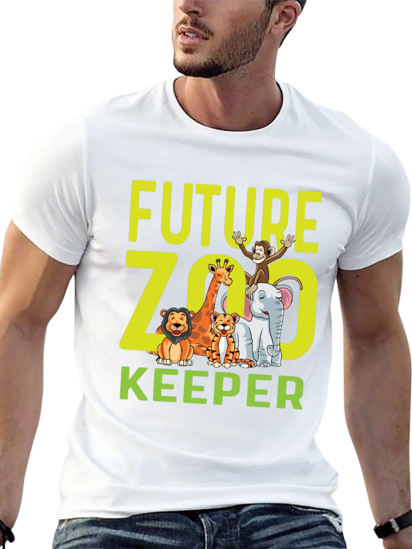 Future Zoo Keeper Graphic T-Shirt - Kids Animal Lover