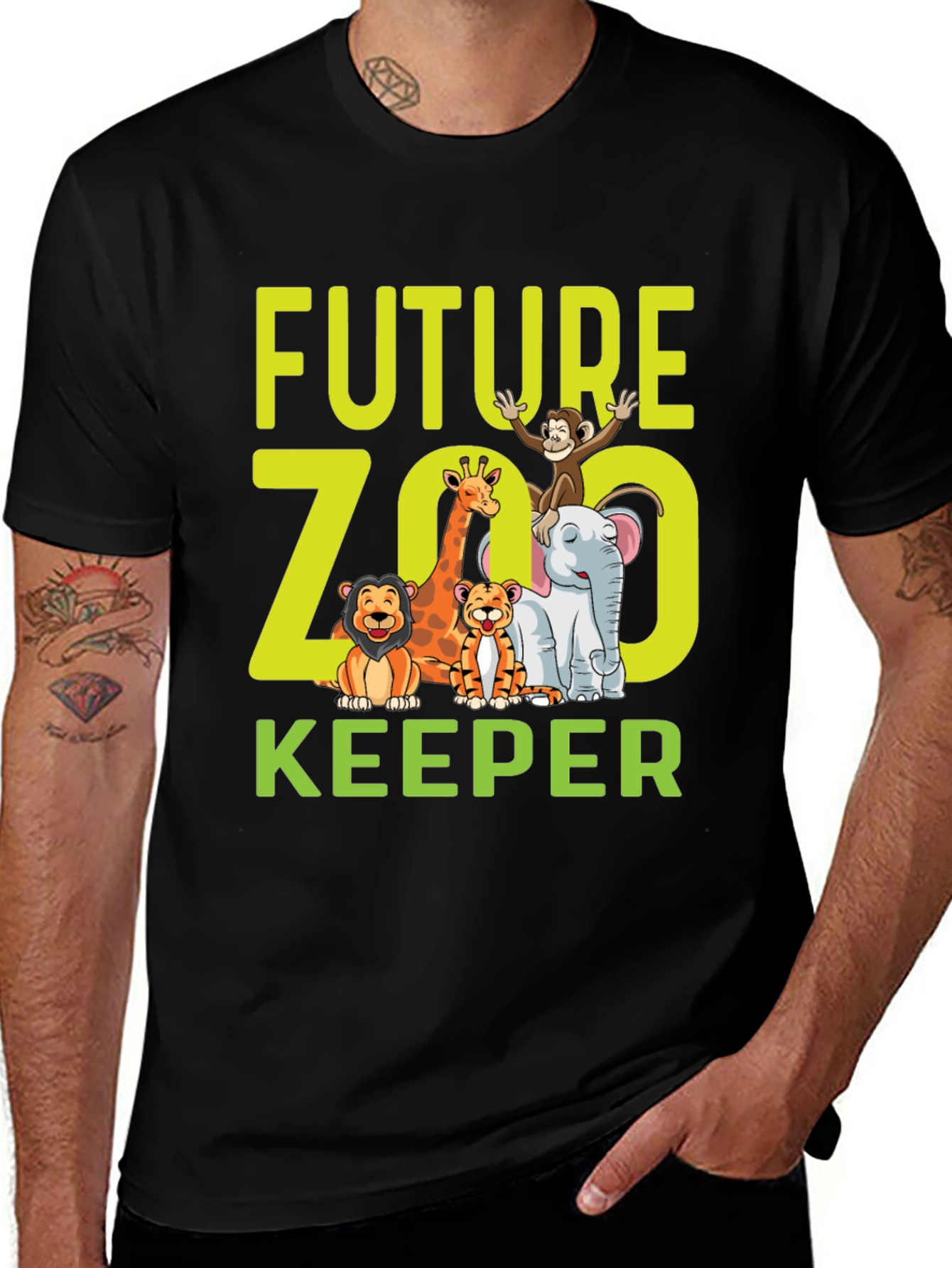 Future Zoo Keeper Graphic T-Shirt - Kids Animal Lover