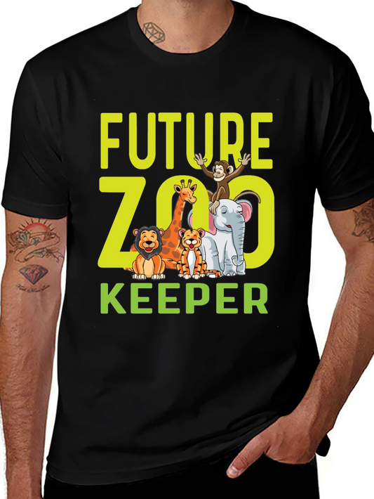 Future Zoo Keeper Graphic T-Shirt - Kids Animal Lover