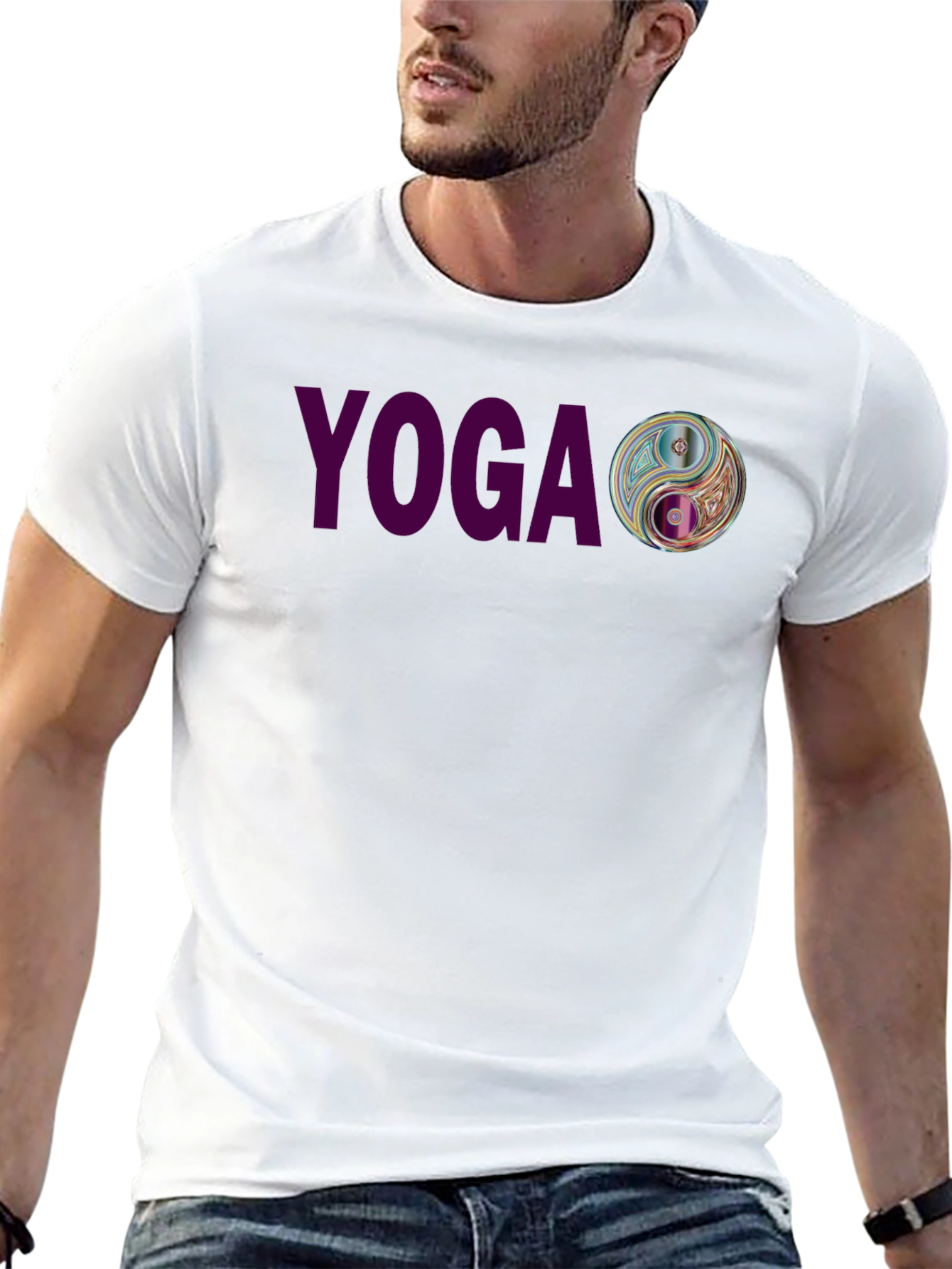 Yoga Yin Yang Graphic T-Shirt - Casual Comfort