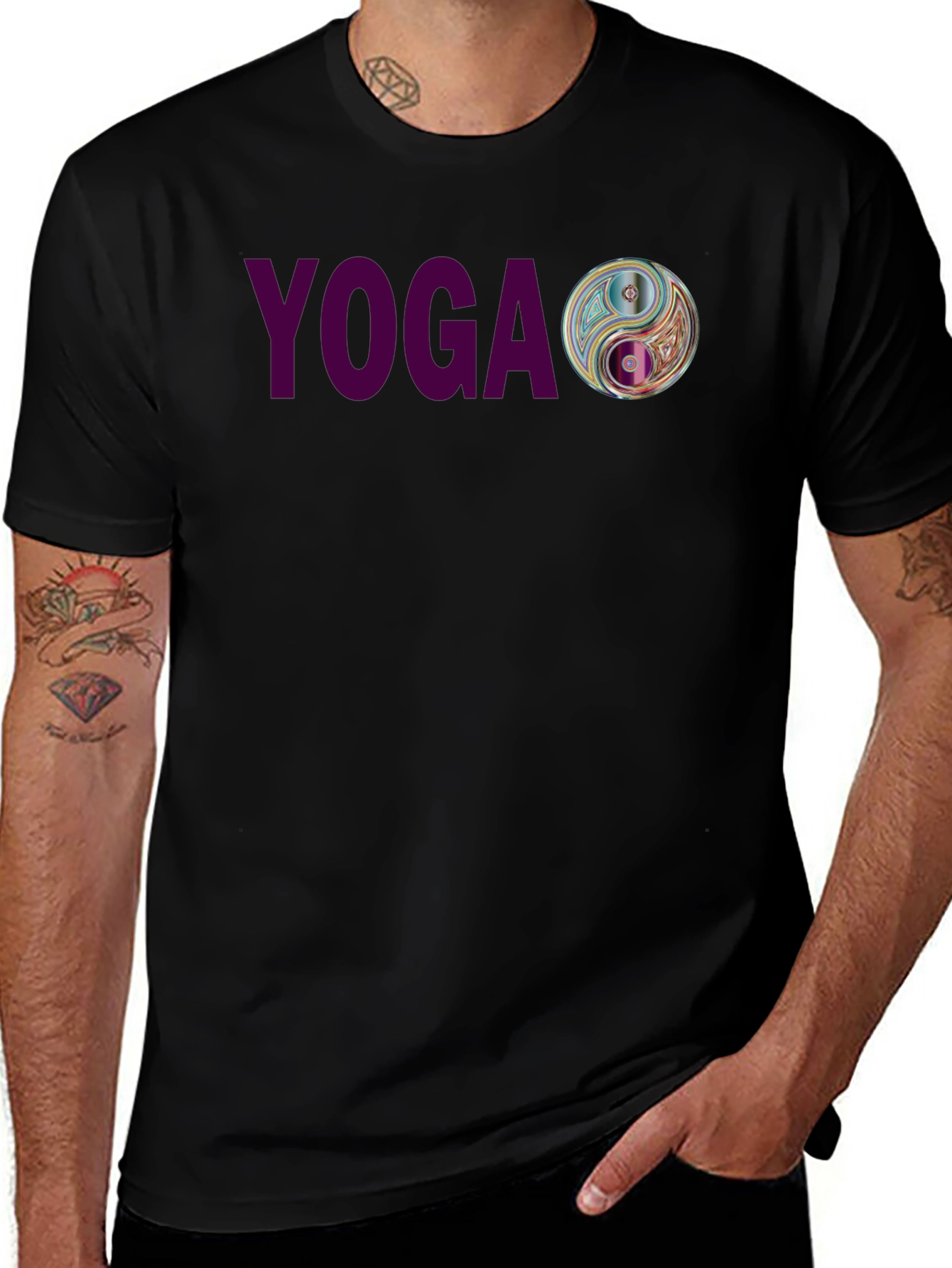 Yoga Yin Yang Graphic T-Shirt - Casual Comfort