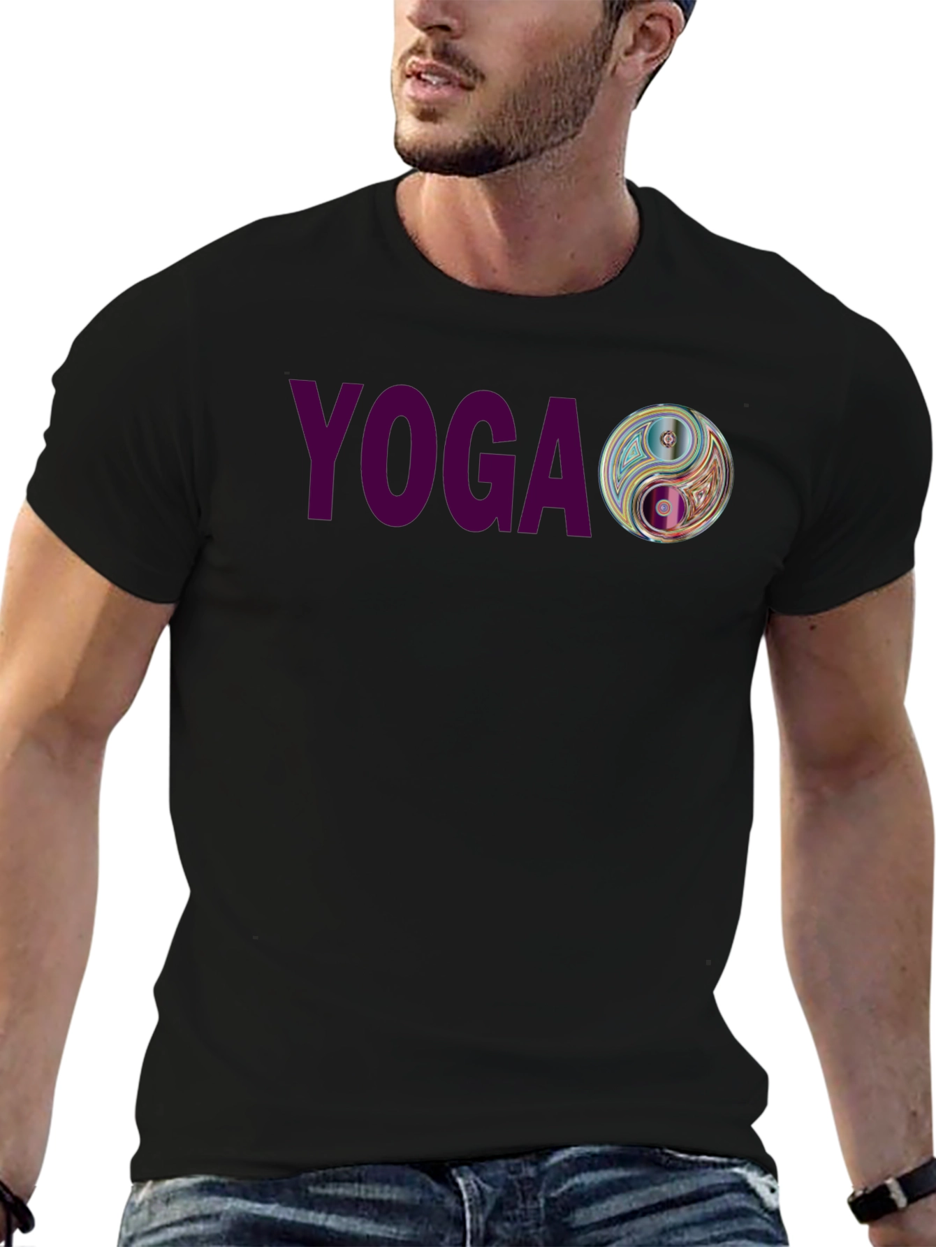 Yoga Yin Yang Graphic T-Shirt - Casual Comfort