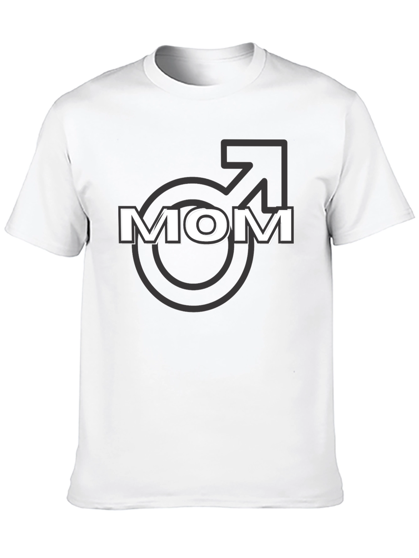 Funny Mom T-Shirt - Male Symbol Graphic Tee