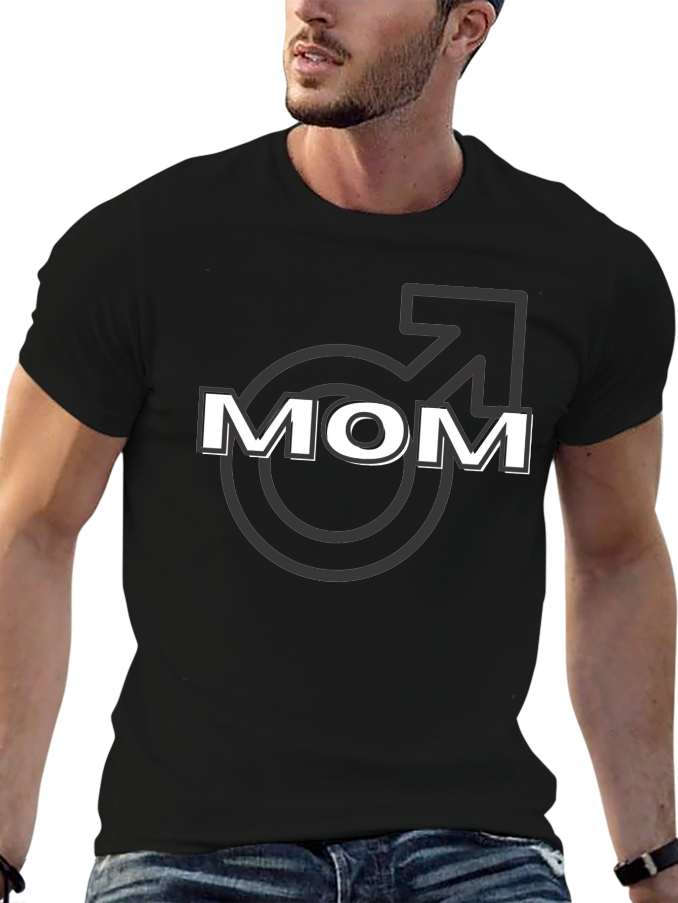 Funny Mom T-Shirt - Male Symbol Graphic Tee