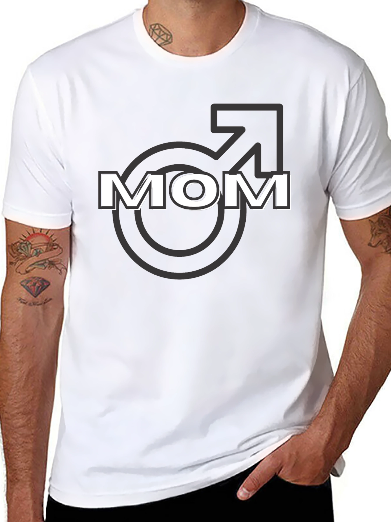Funny Mom T-Shirt - Male Symbol Graphic Tee