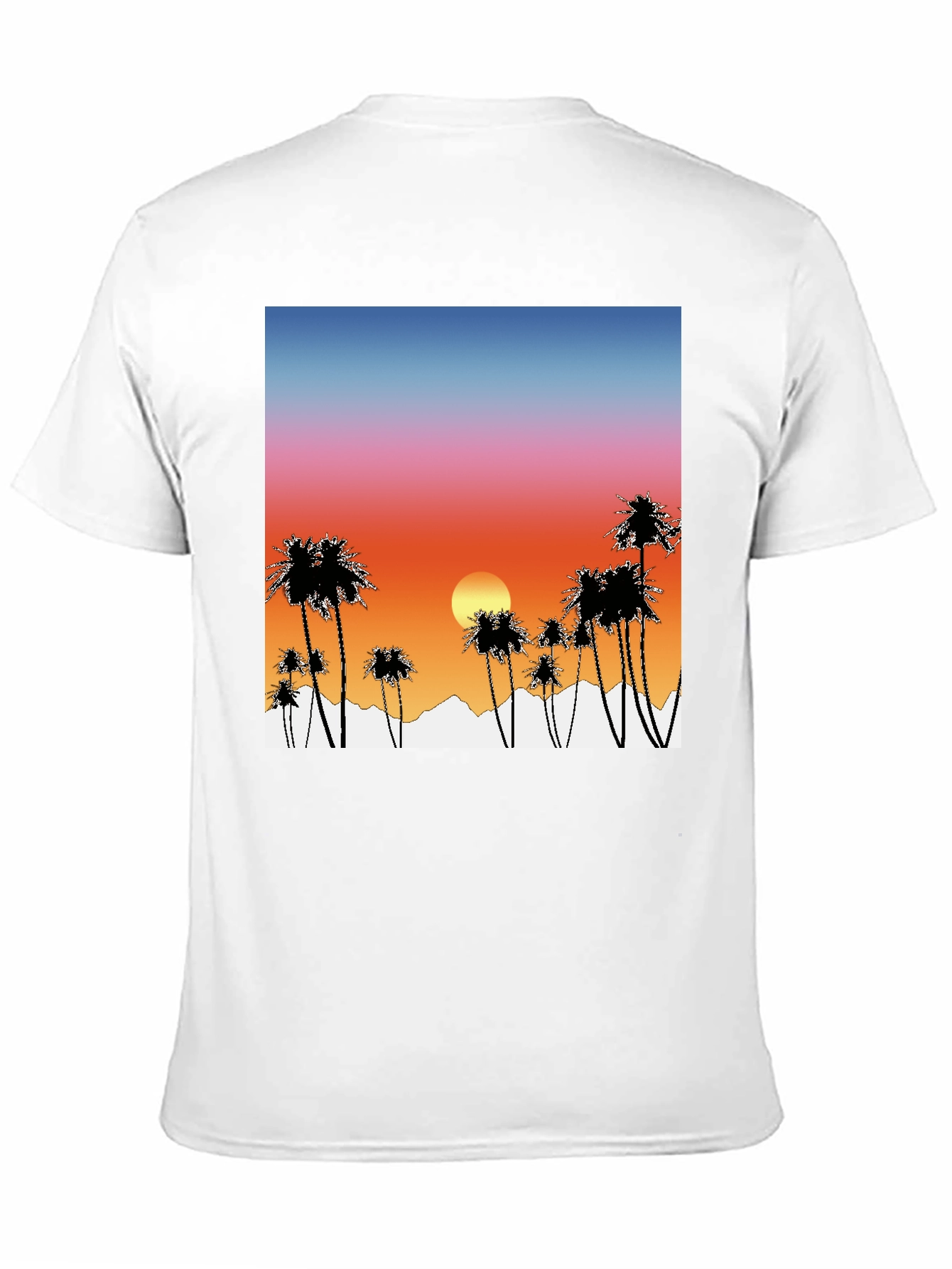 Sunset Palm Tree Graphic T-Shirt