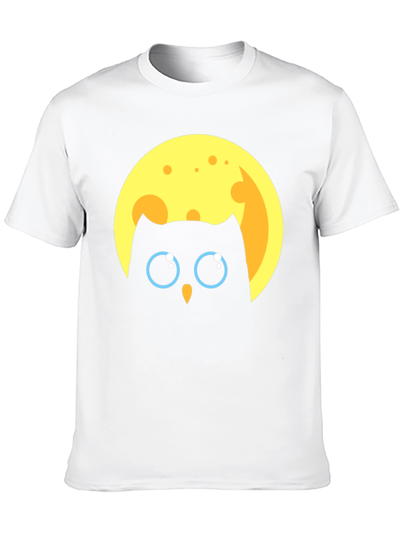 Owl in Moon Graphic T-Shirt - Unique Design