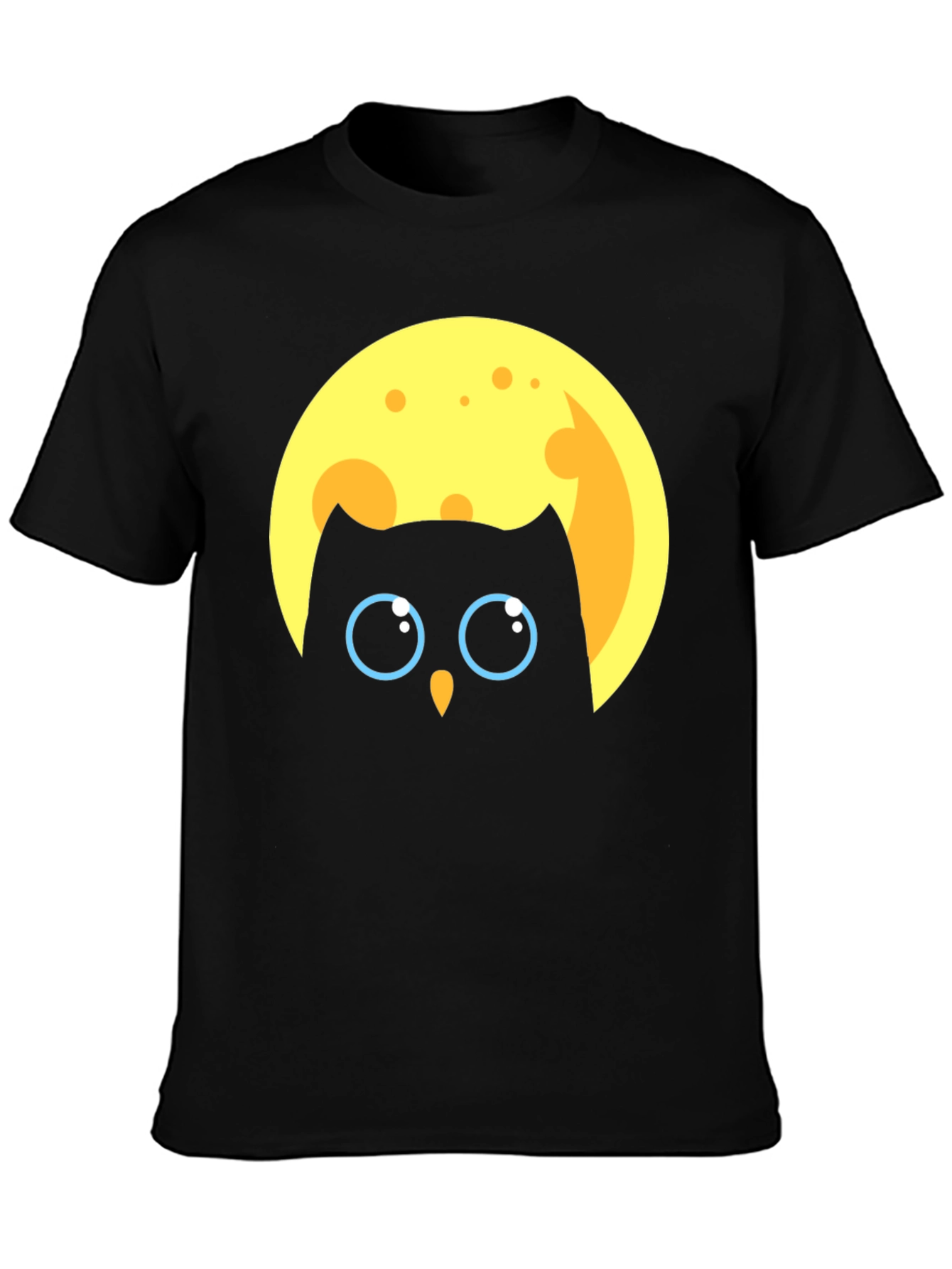Owl in Moon Graphic T-Shirt - Unique Design