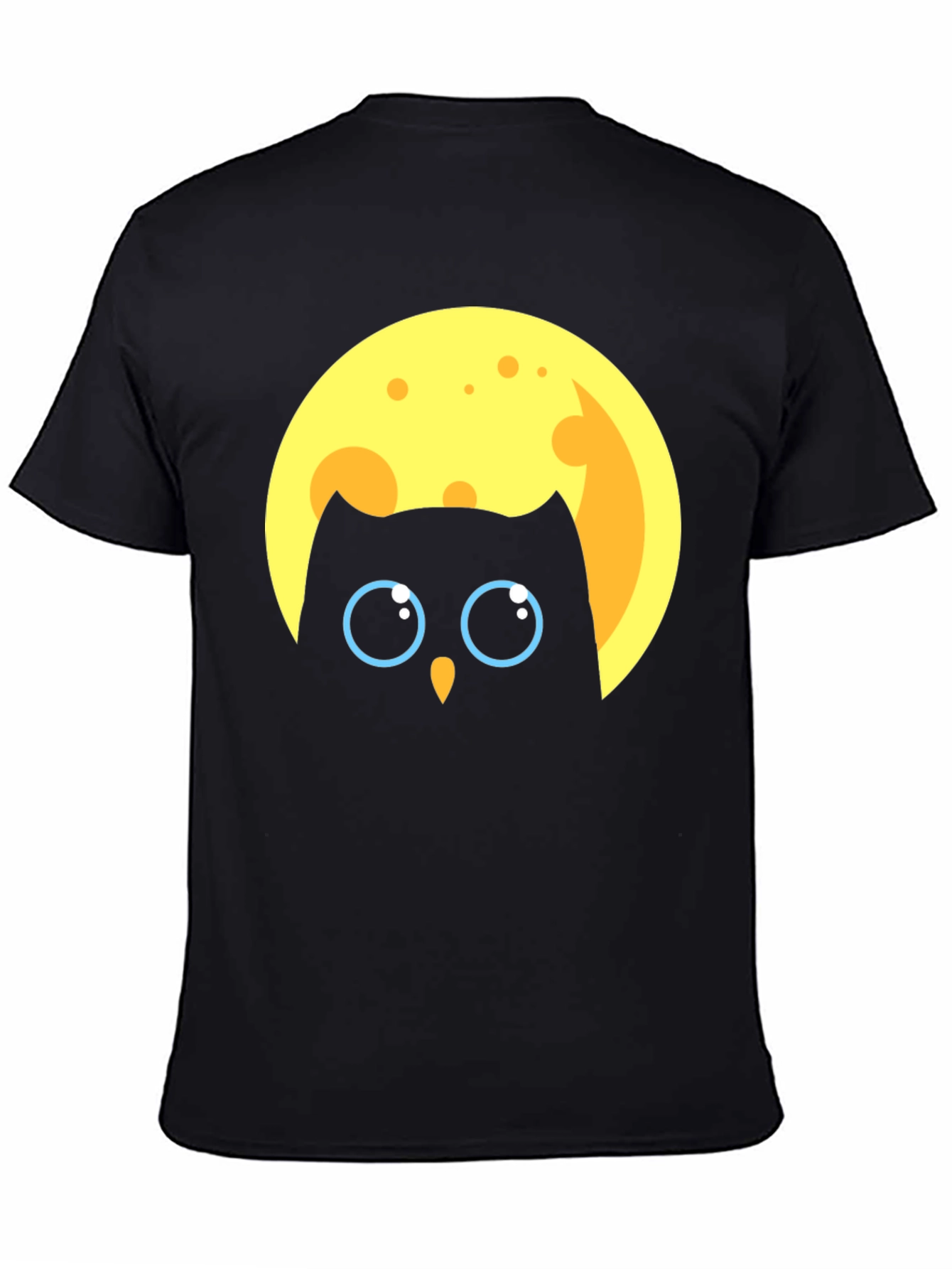 Owl in Moon Graphic T-Shirt - Unique Design