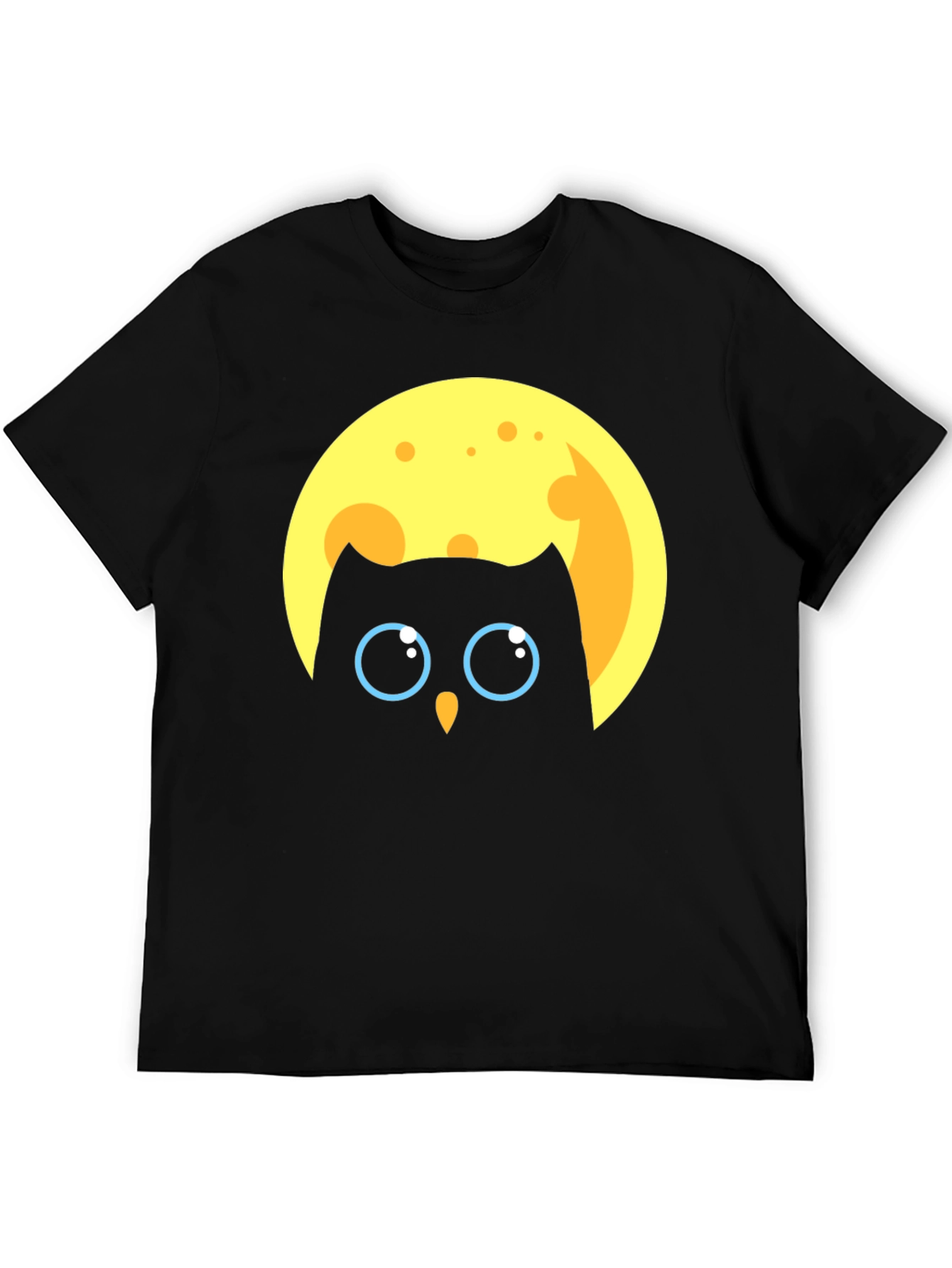 Owl in Moon Graphic T-Shirt - Unique Design