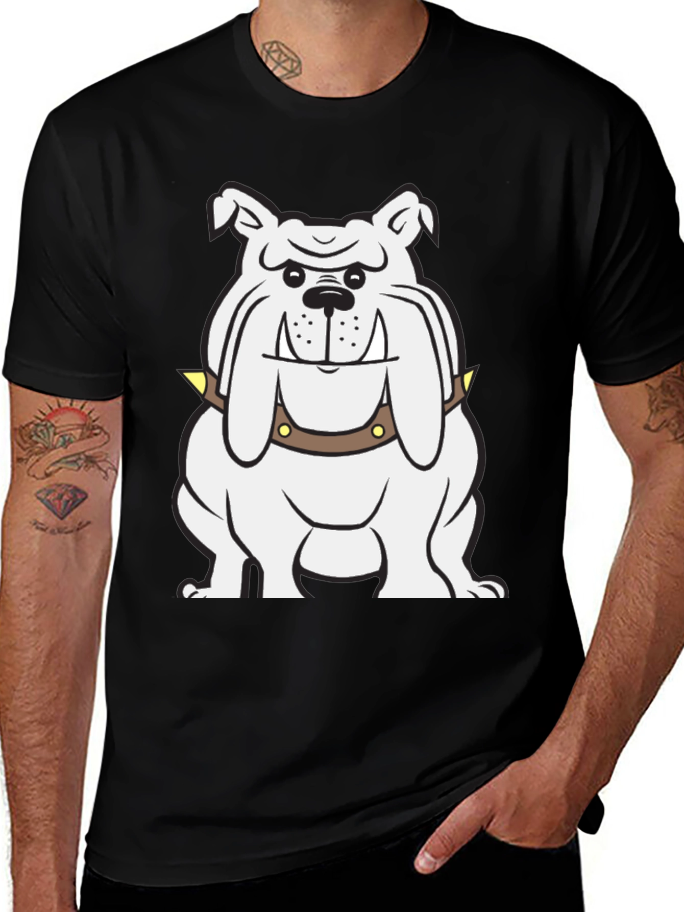 Bulldog Graphic Tee - Cool & Casual Black T-Shirt