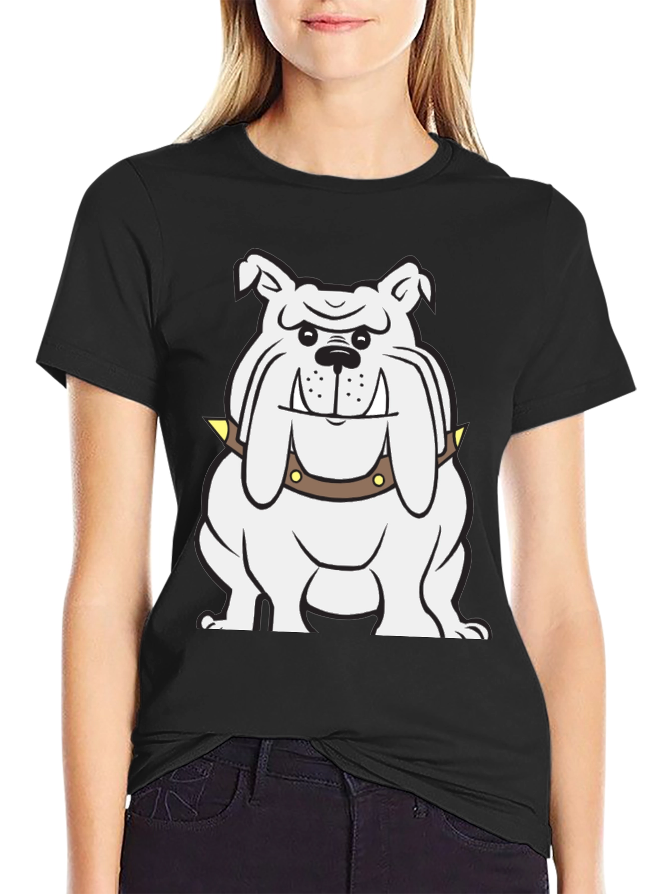 Bulldog Graphic Tee - Cool & Casual Black T-Shirt