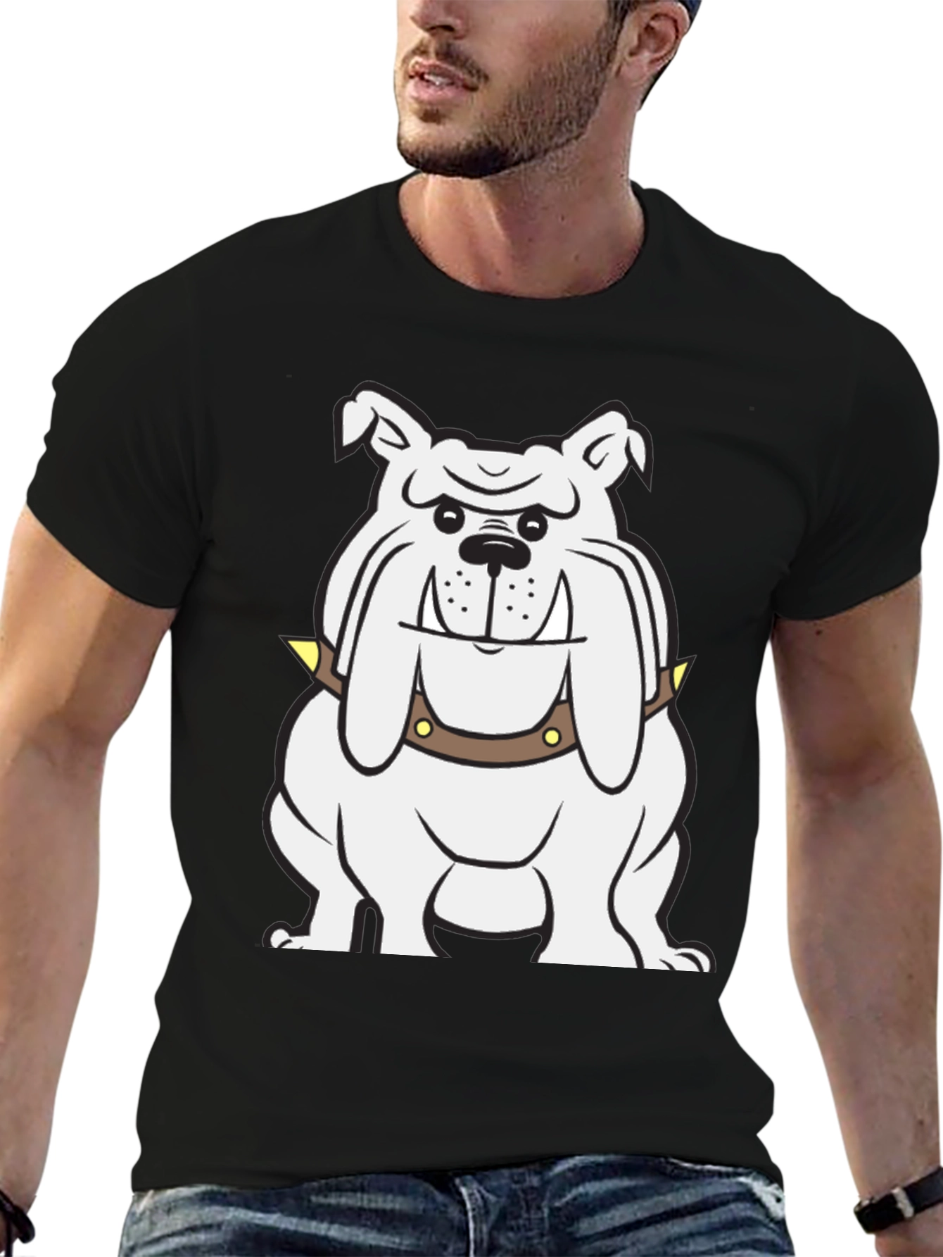 Bulldog Graphic Tee - Cool & Casual Black T-Shirt
