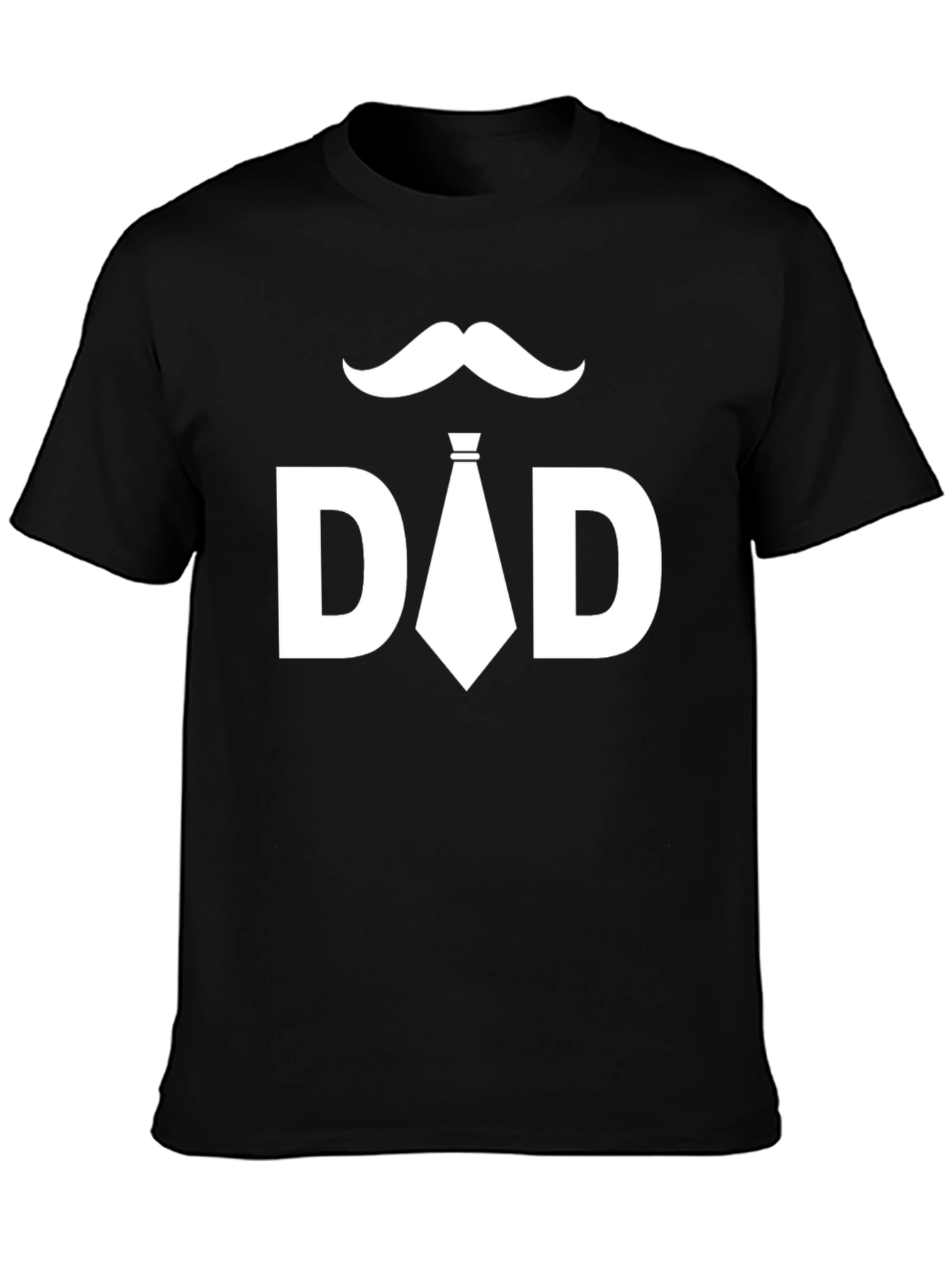 Dad Mustache Tie Graphic T-Shirt