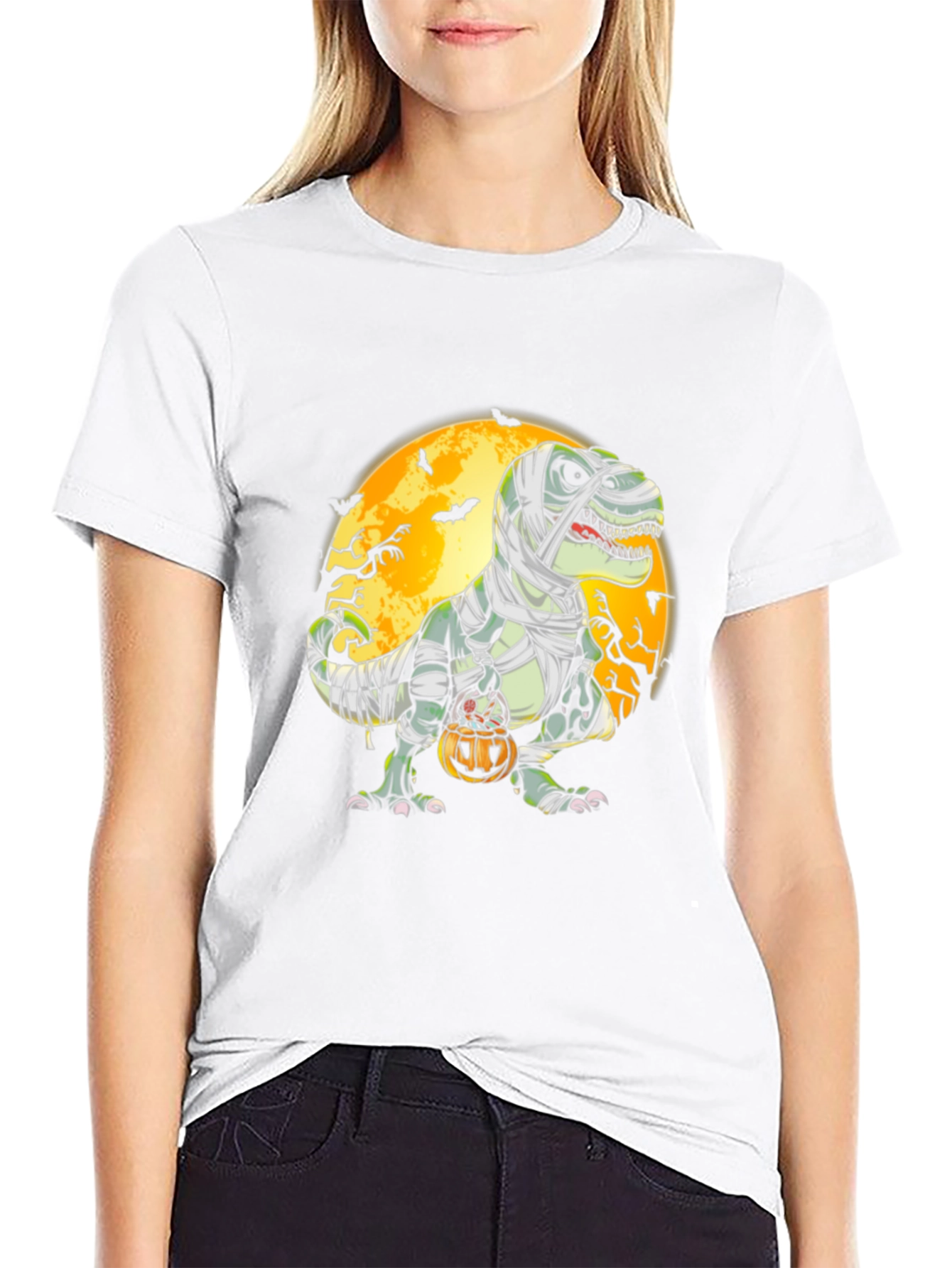Halloween Mummy Dinosaur T-Shirt