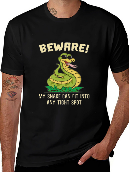Beware! Snake T-Shirt - Funny Graphic Tee