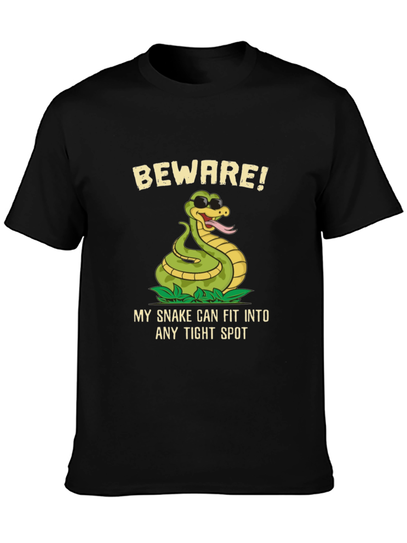 Beware! Snake T-Shirt - Funny Graphic Tee