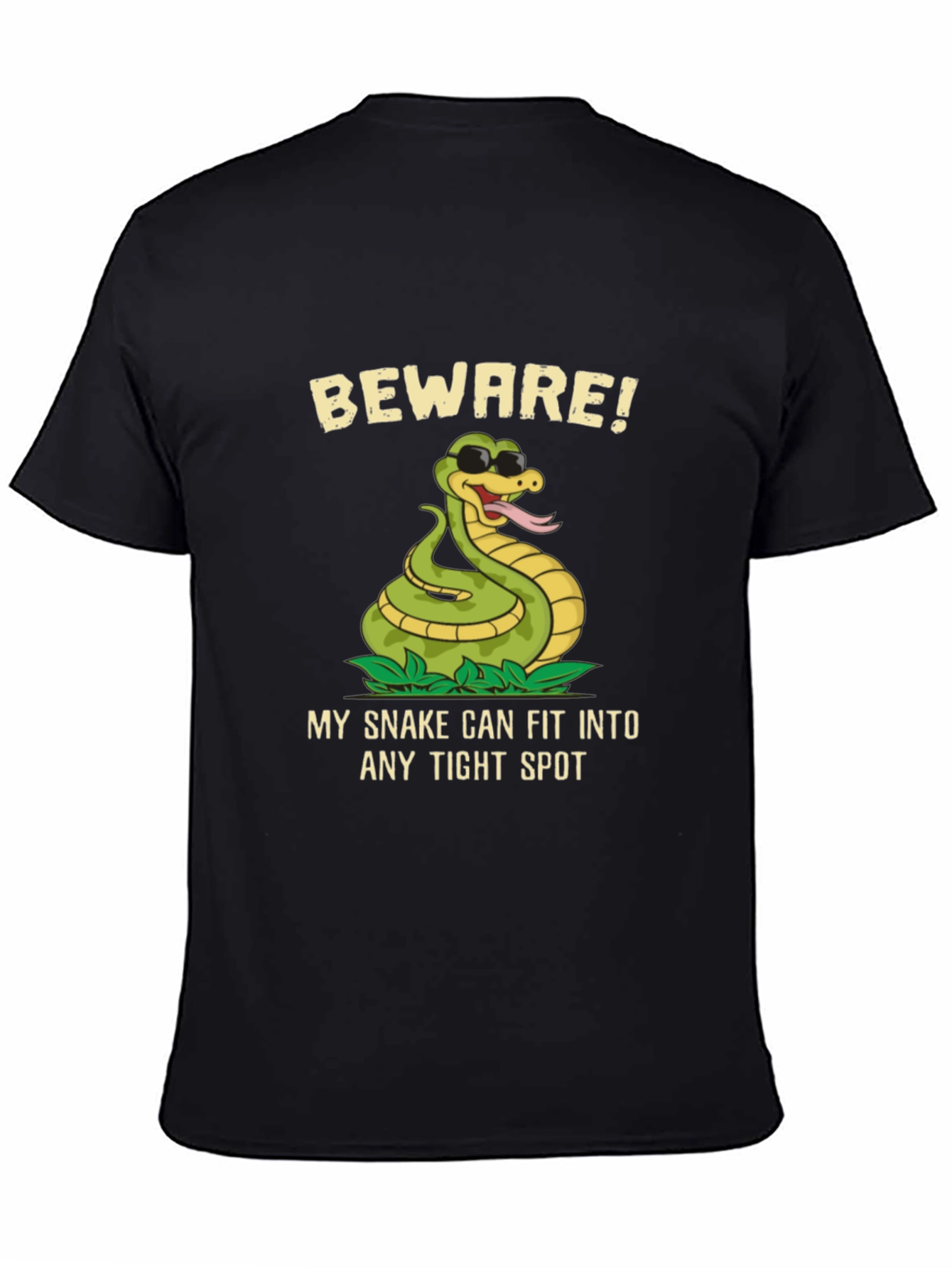 Beware! Snake T-Shirt - Funny Graphic Tee