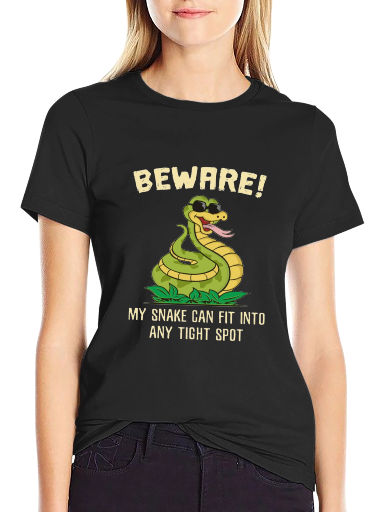Beware! Snake T-Shirt - Funny Graphic Tee