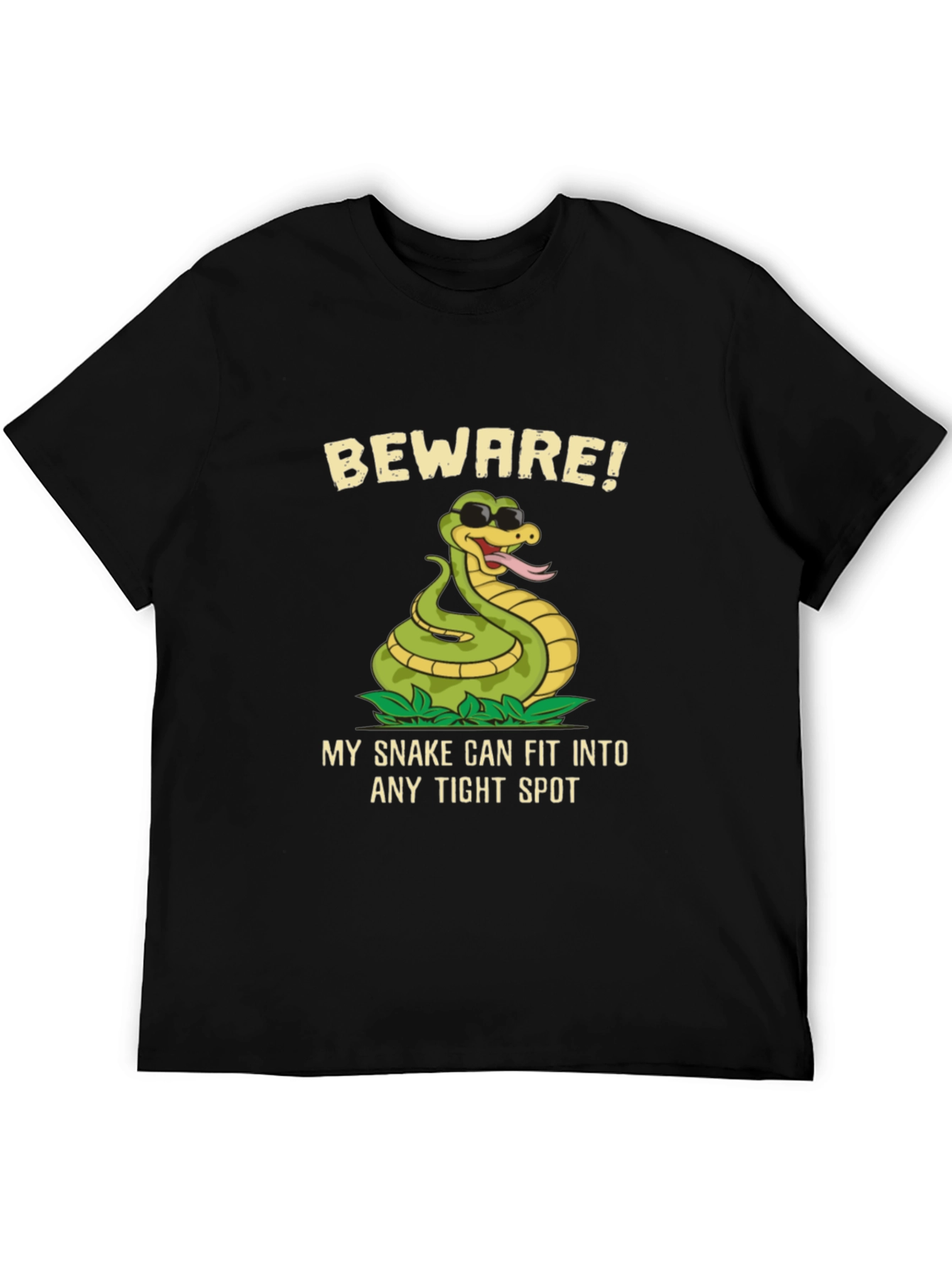 Beware! Snake T-Shirt - Funny Graphic Tee