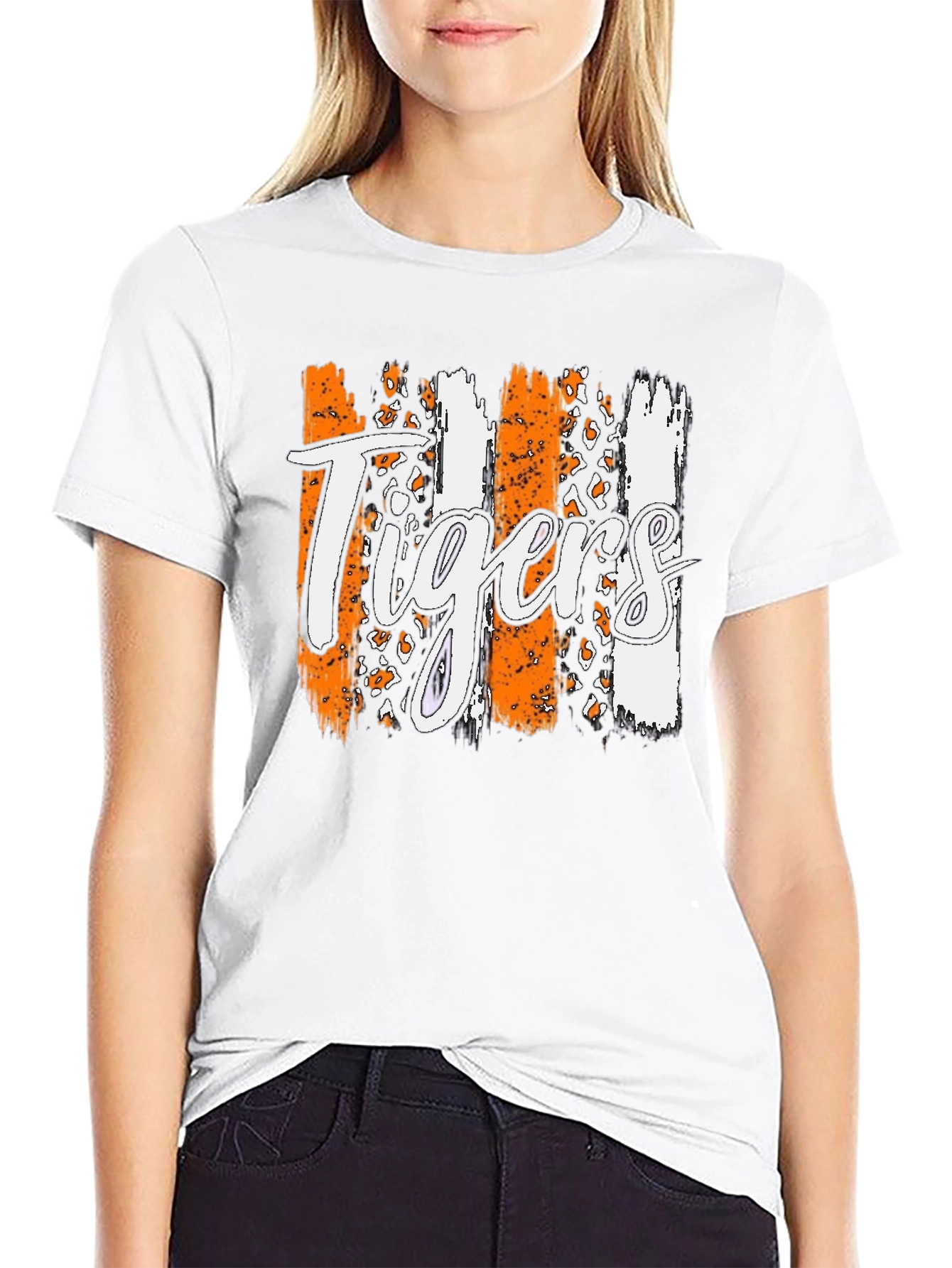 Tigers Graphic Tee - Stylish Black T-Shirt