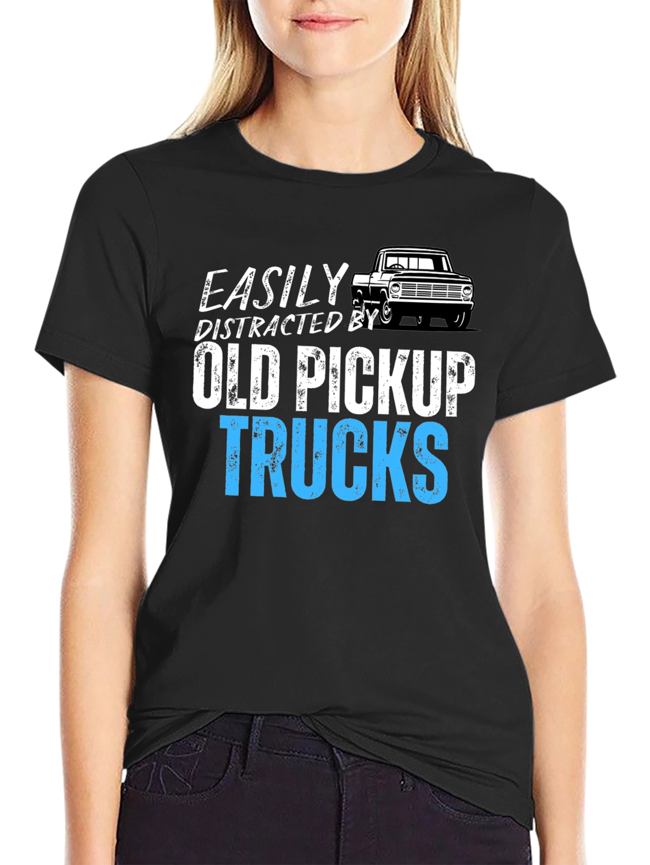 Easily Distracted by Old Pickup Trucks Tee
