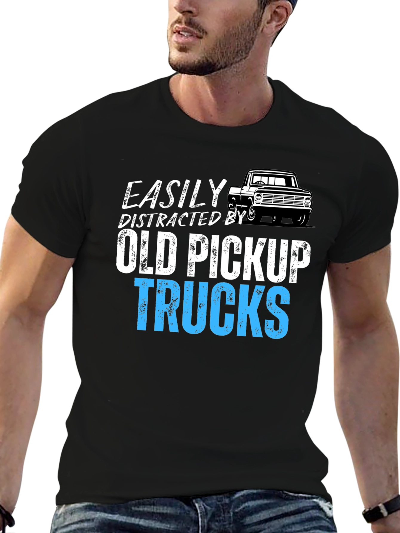Easily Distracted by Old Pickup Trucks Tee