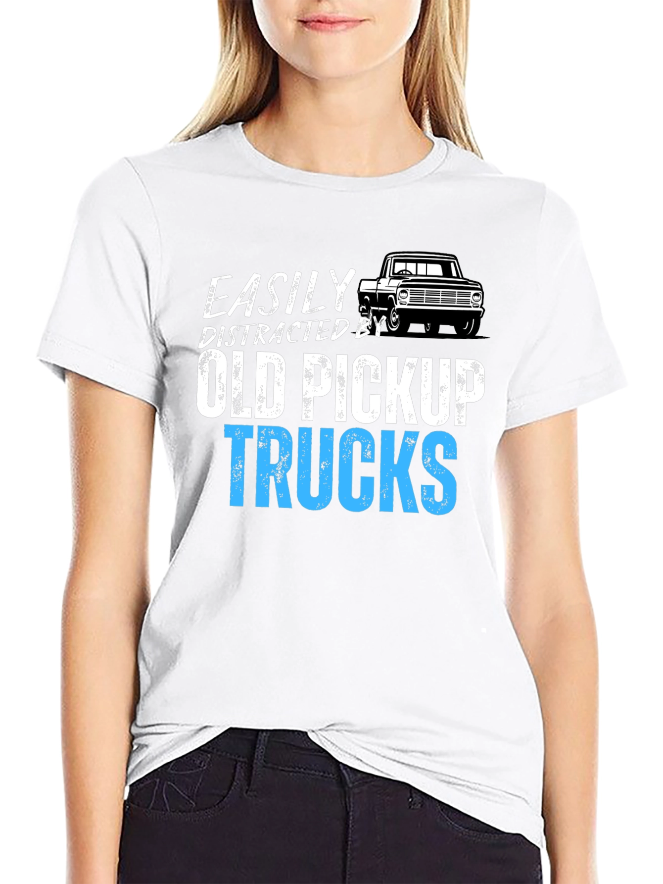 Easily Distracted by Old Pickup Trucks Tee