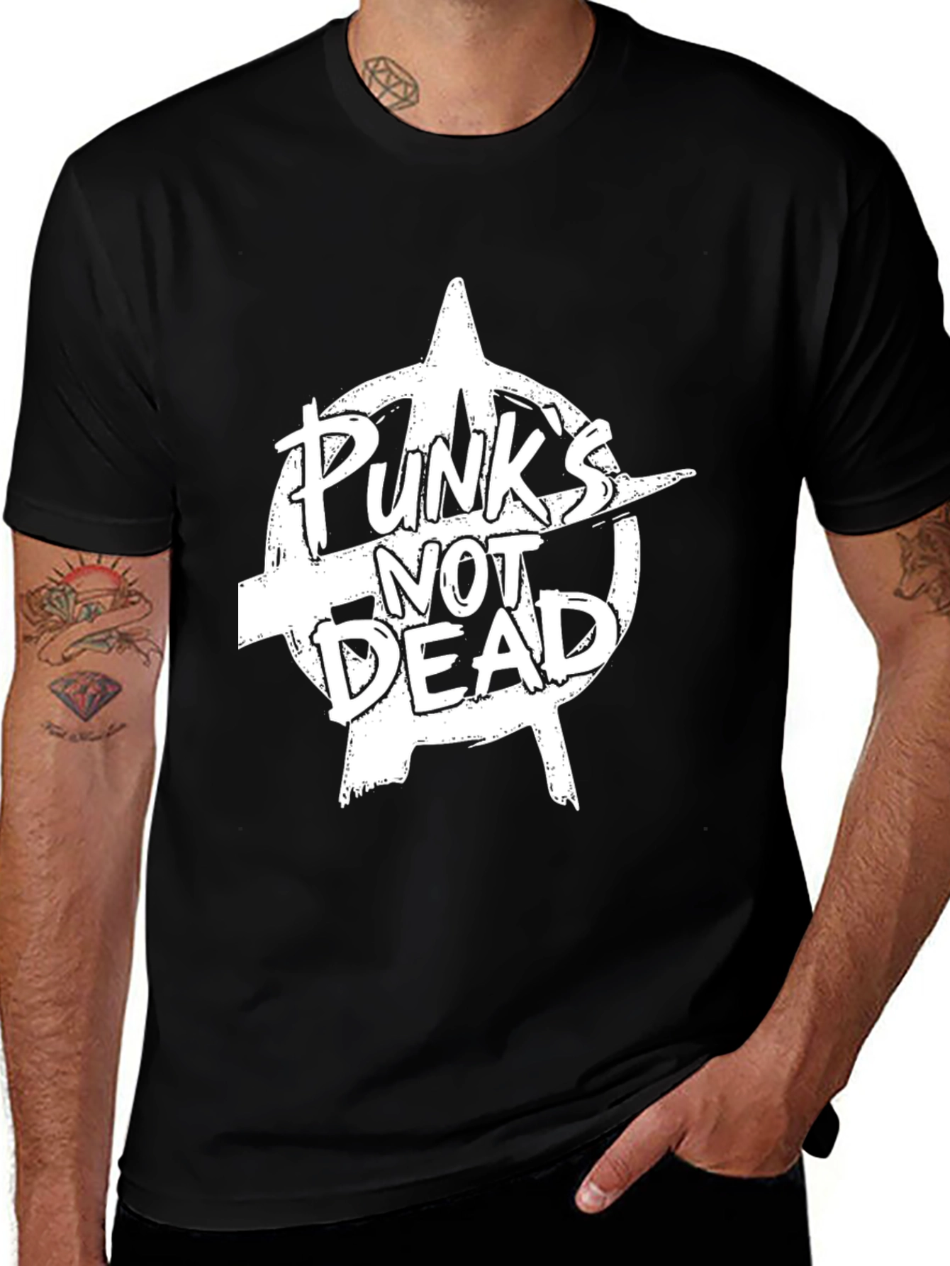 Punks Not Dead Black T-Shirt