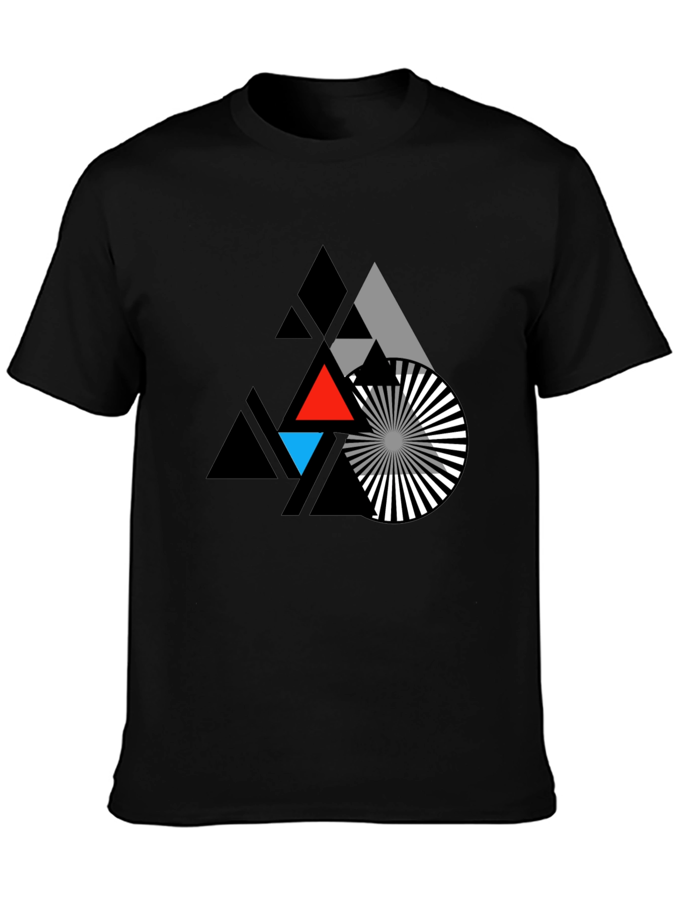 Geometric Triangle Graphic T-Shirt