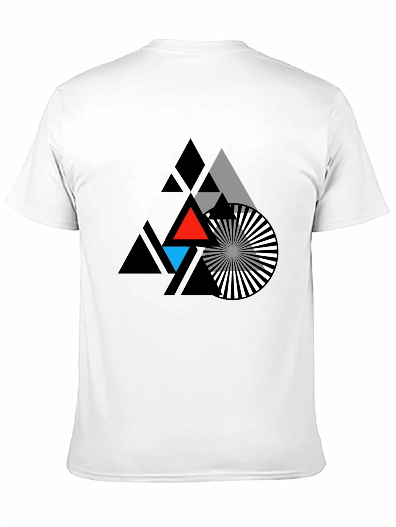 Geometric Triangle Graphic T-Shirt