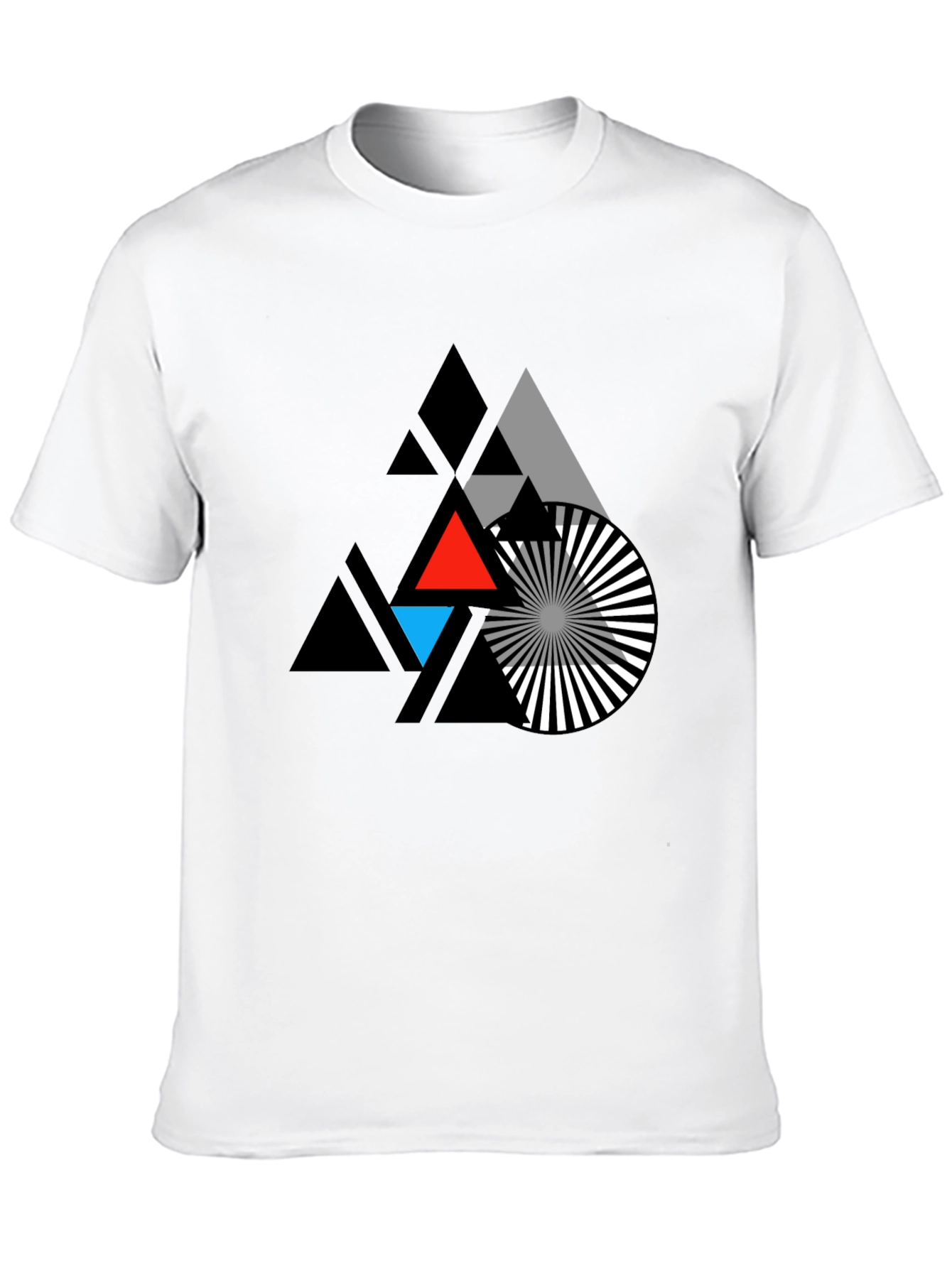 Geometric Triangle Graphic T-Shirt