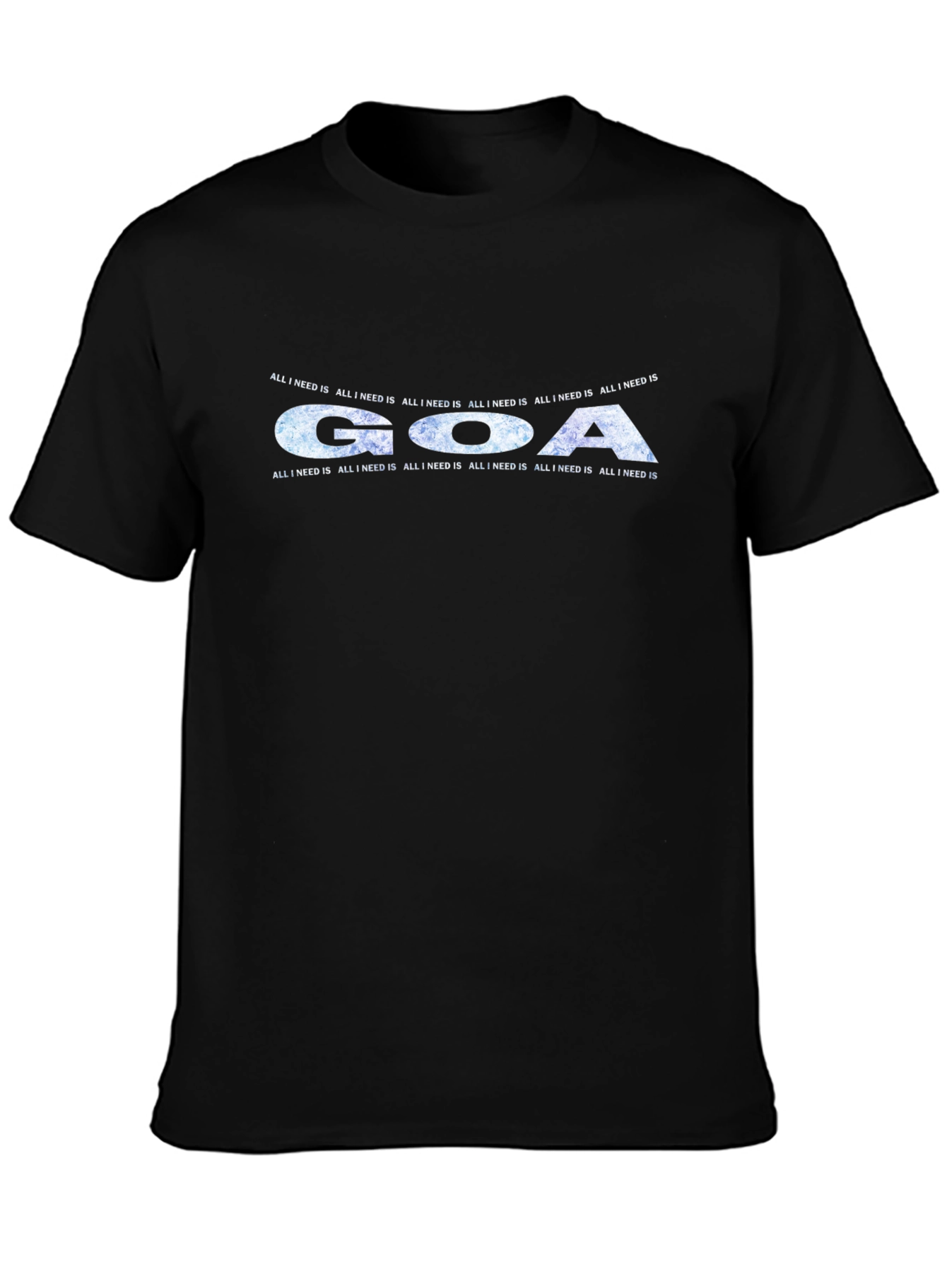 Goa Graphic Print Black T-Shirt