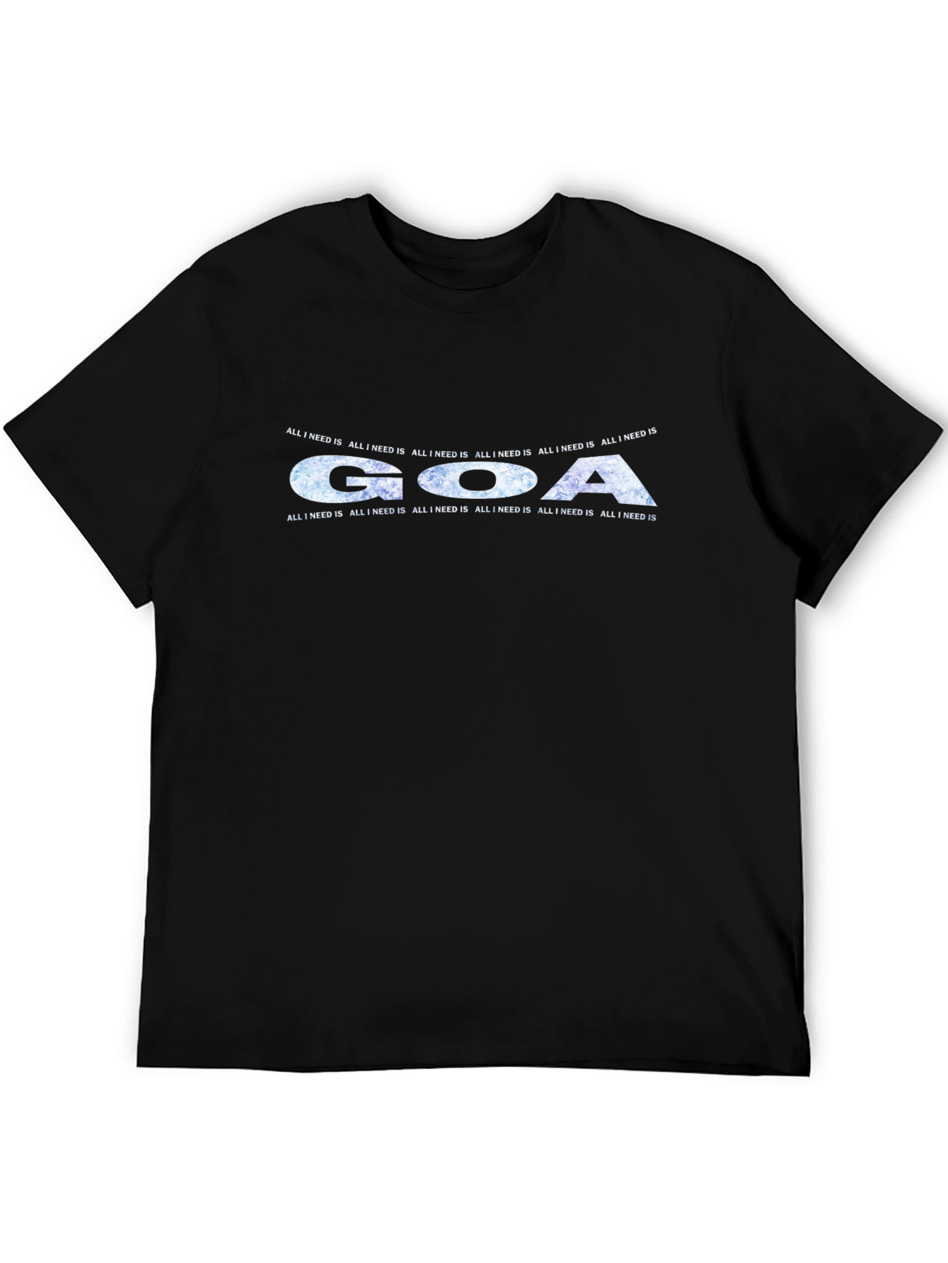 Goa Graphic Print Black T-Shirt