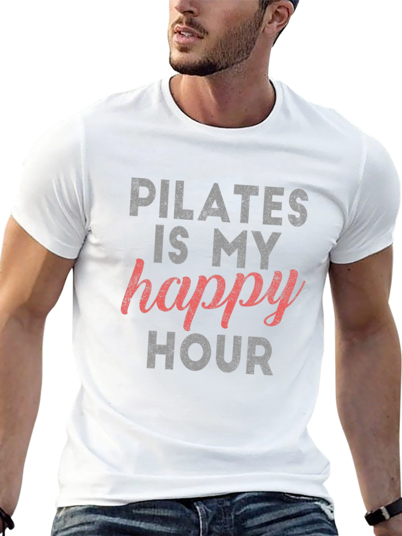 Pilates Happy Hour Graphic Tee - Black