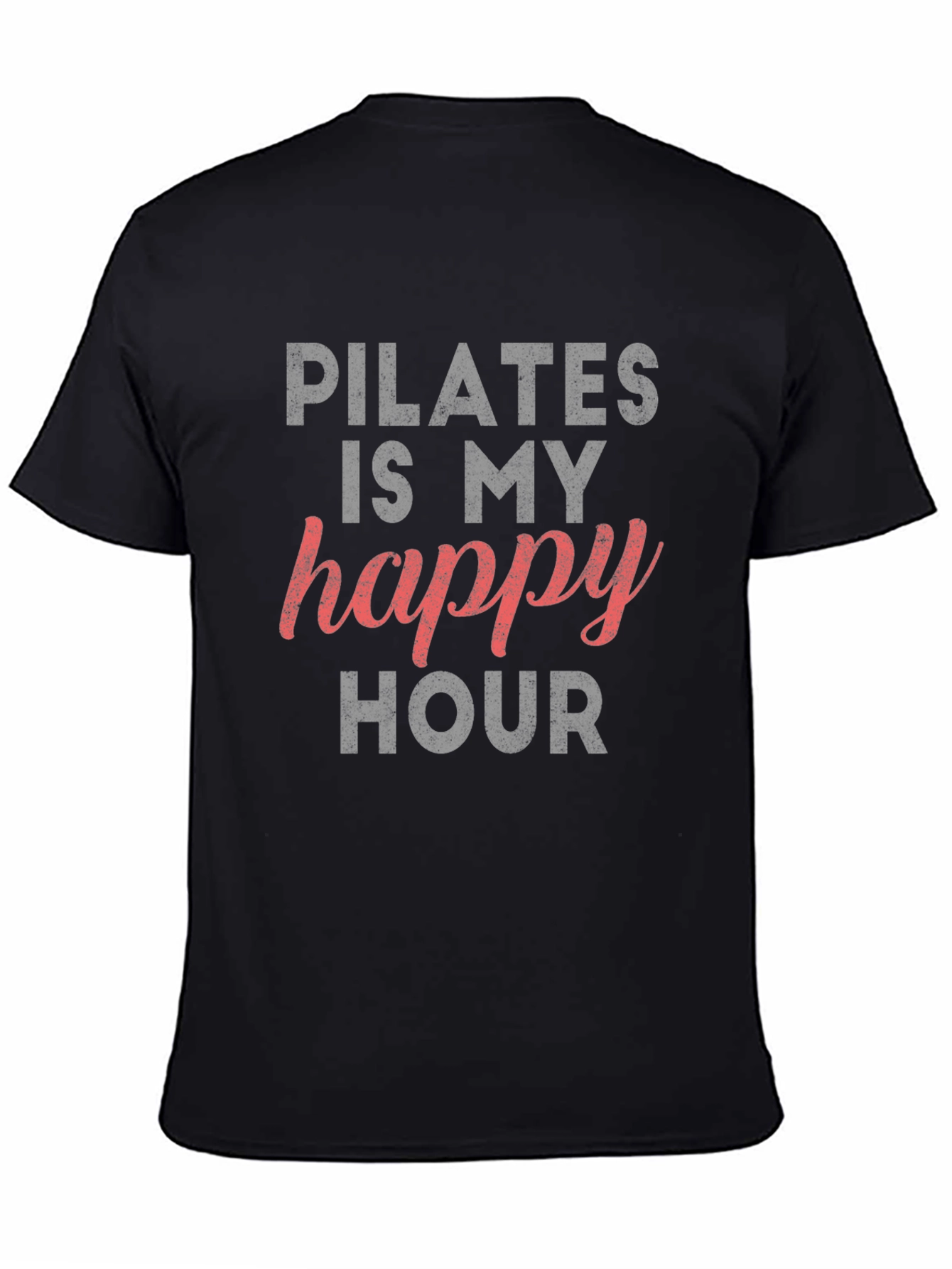 Pilates Happy Hour Graphic Tee - Black