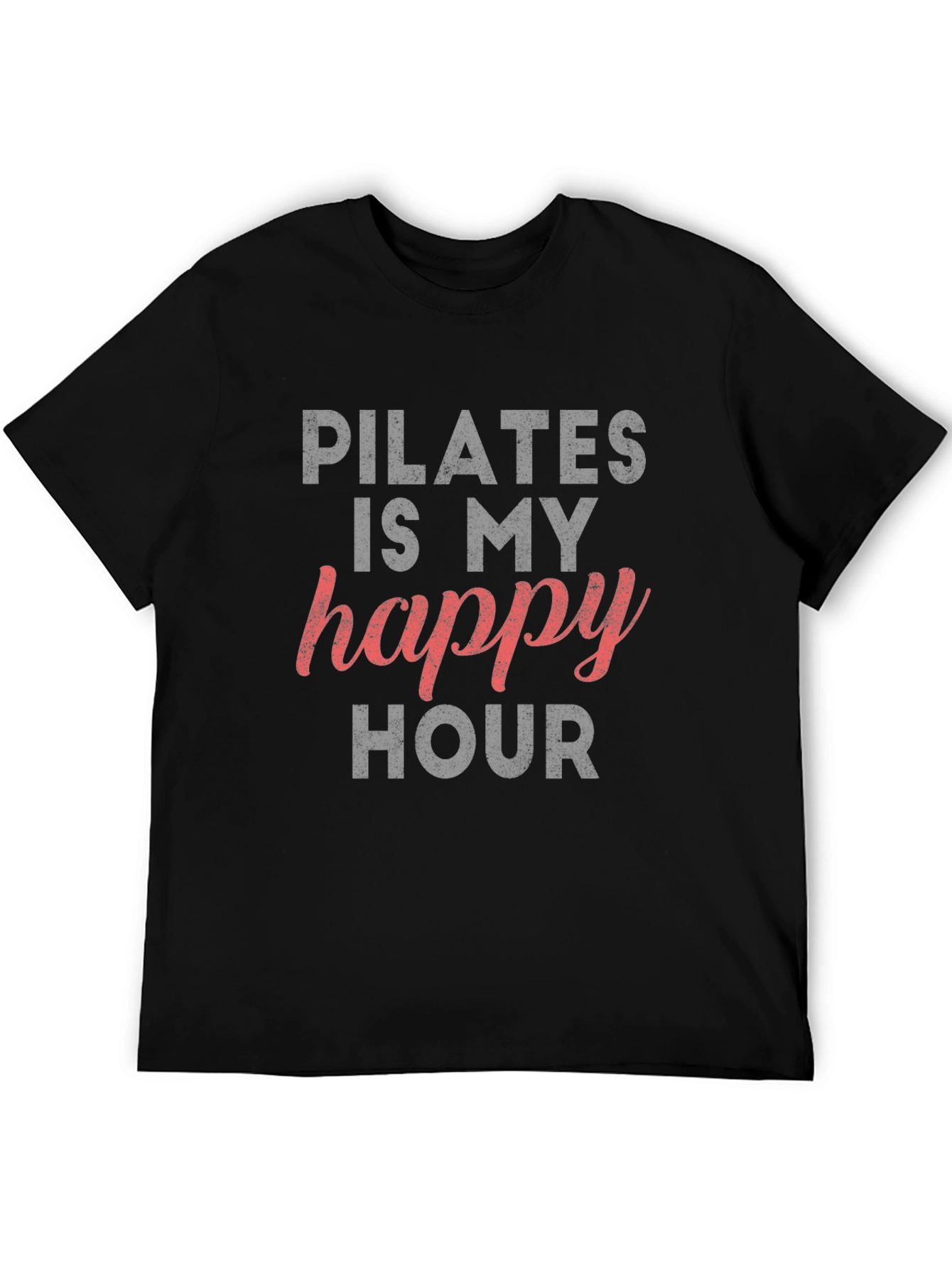Pilates Happy Hour Graphic Tee - Black