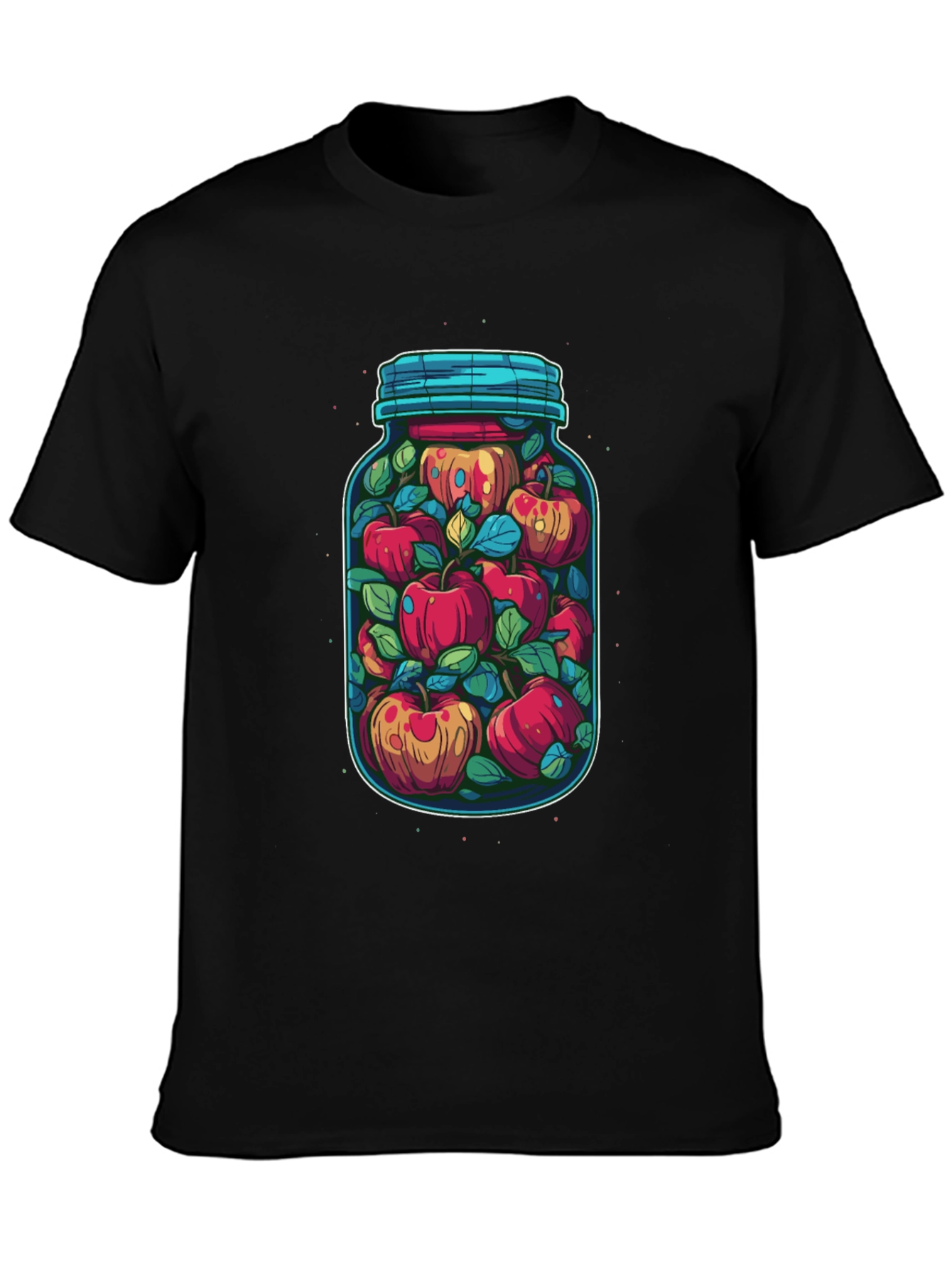 Jar of Apples Graphic Tee - Quirky Fruit Design