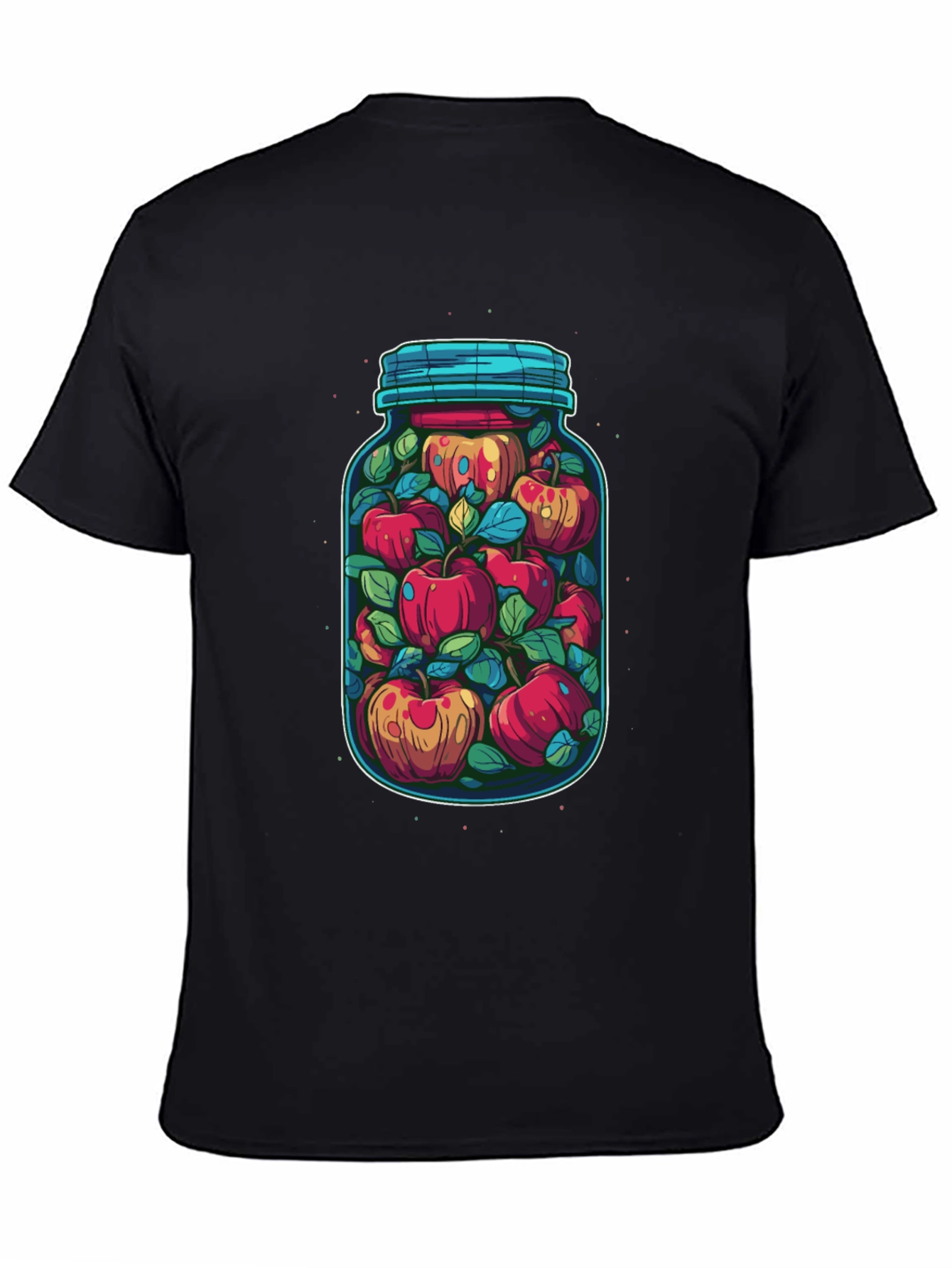 Jar of Apples Graphic Tee - Quirky Fruit Design