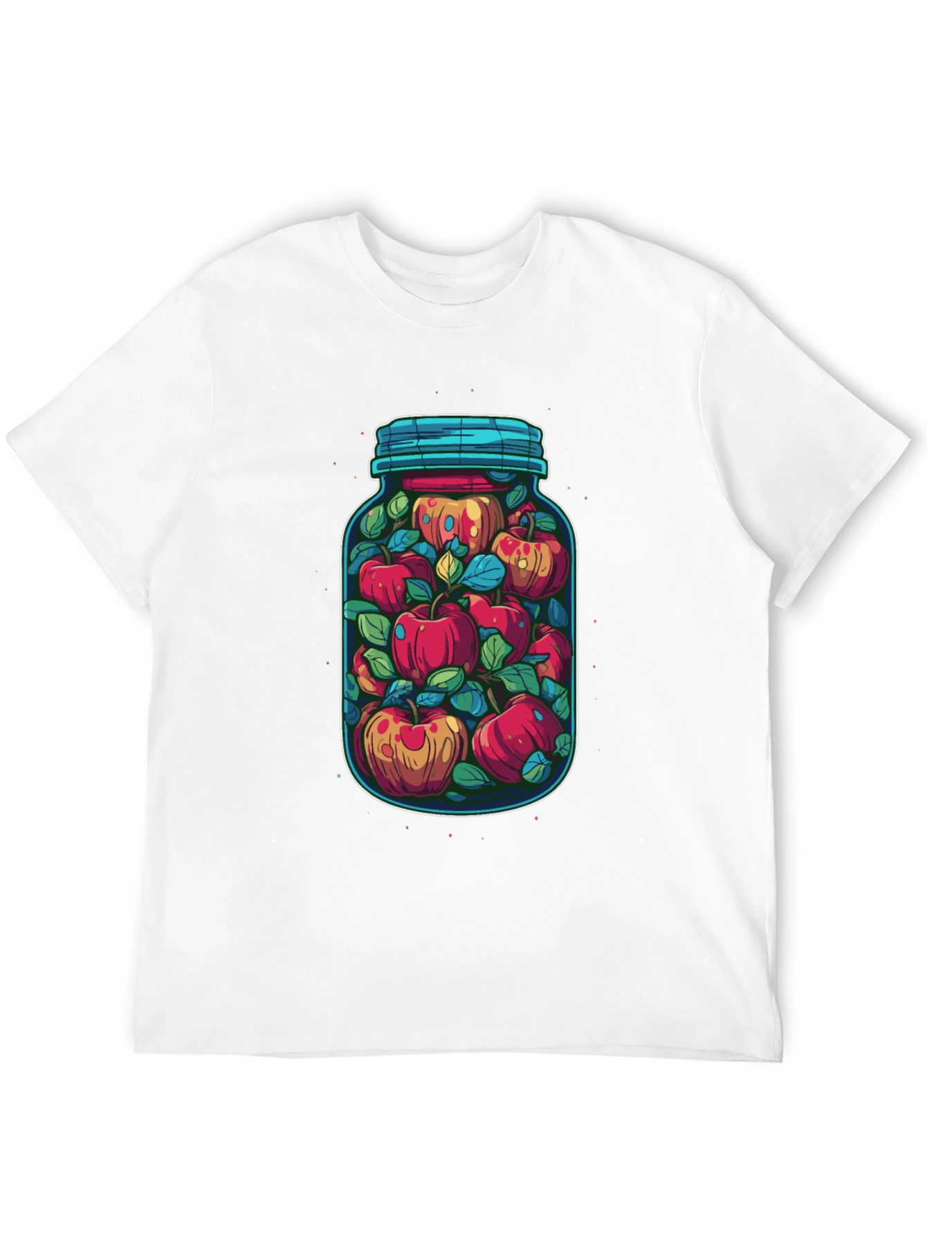 Jar of Apples Graphic Tee - Quirky Fruit Design